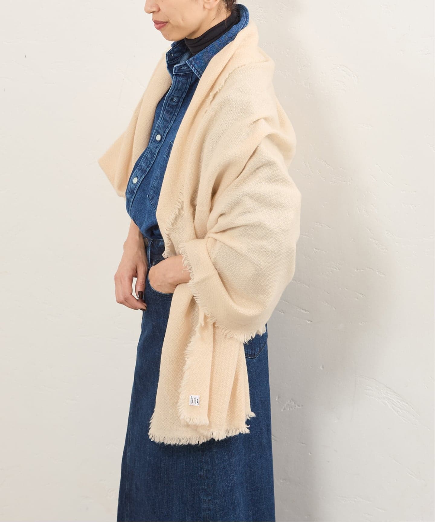 予約》NIMNIMDUAI/ニムニムデュアイ THICK PASHMINA WOOL STOLE
