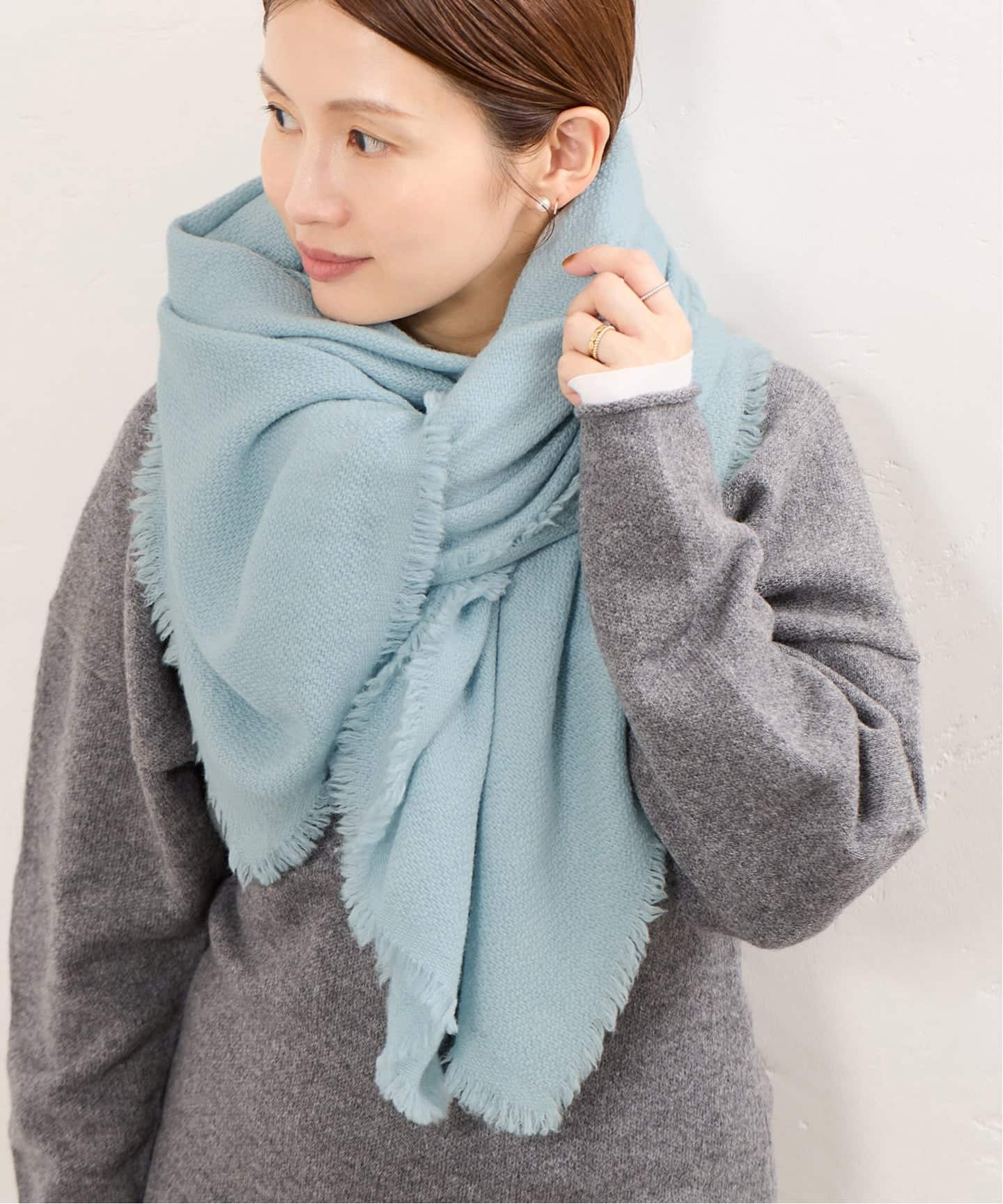 予約》NIMNIMDUAI/ニムニムデュアイ THICK PASHMINA WOOL STOLE