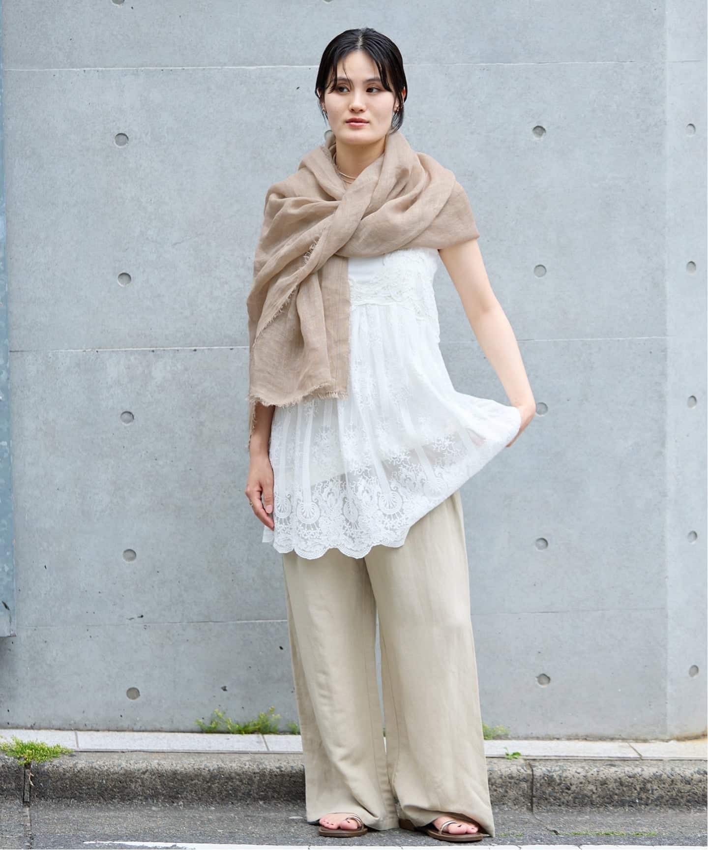 NIMNIMDUAI/ニムニムデュアイ PLAIN GAUZE STOLE ストール（ストール