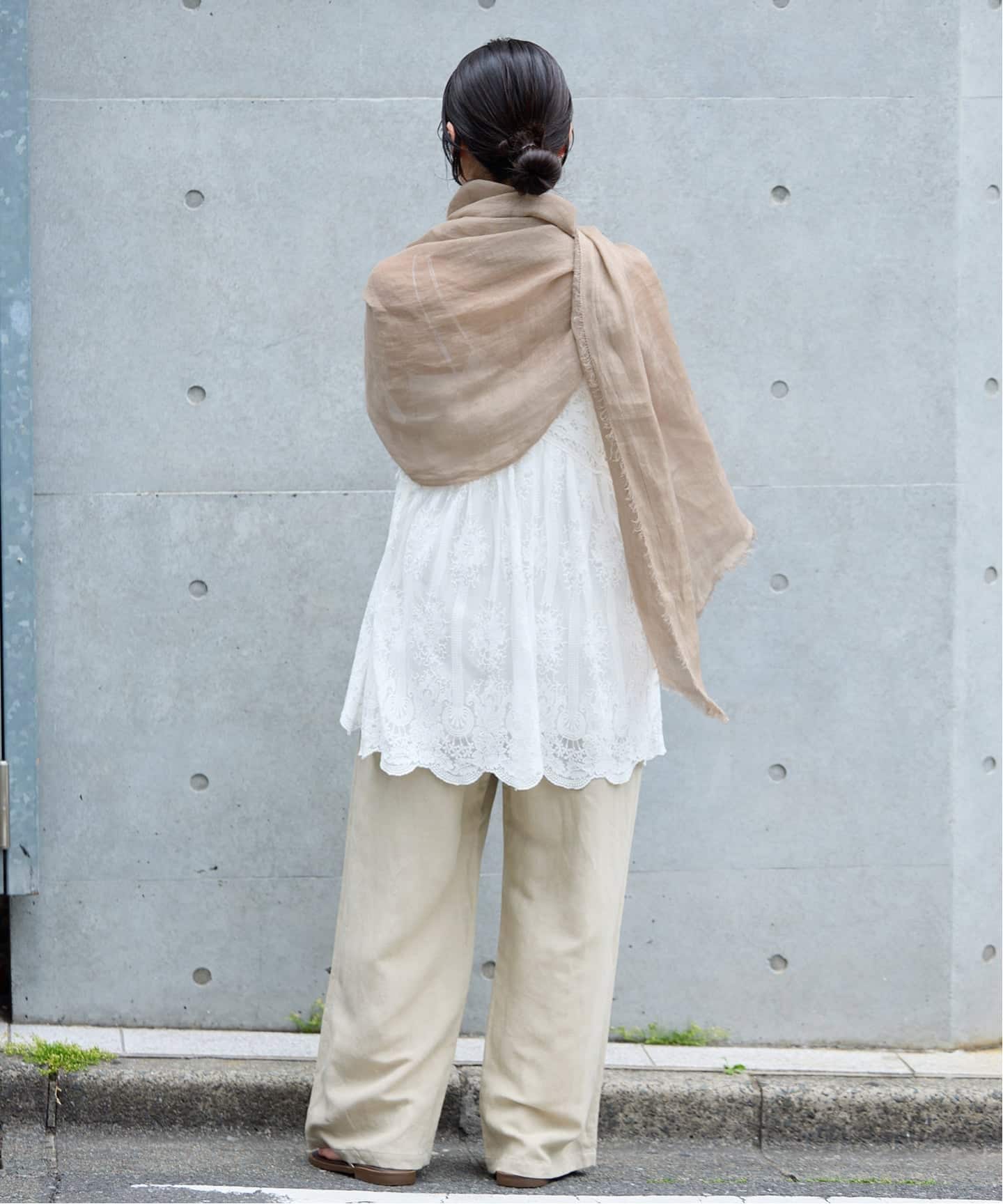 NIMNIMDUAI/ニムニムデュアイ PLAIN GAUZE STOLE ストール（ストール