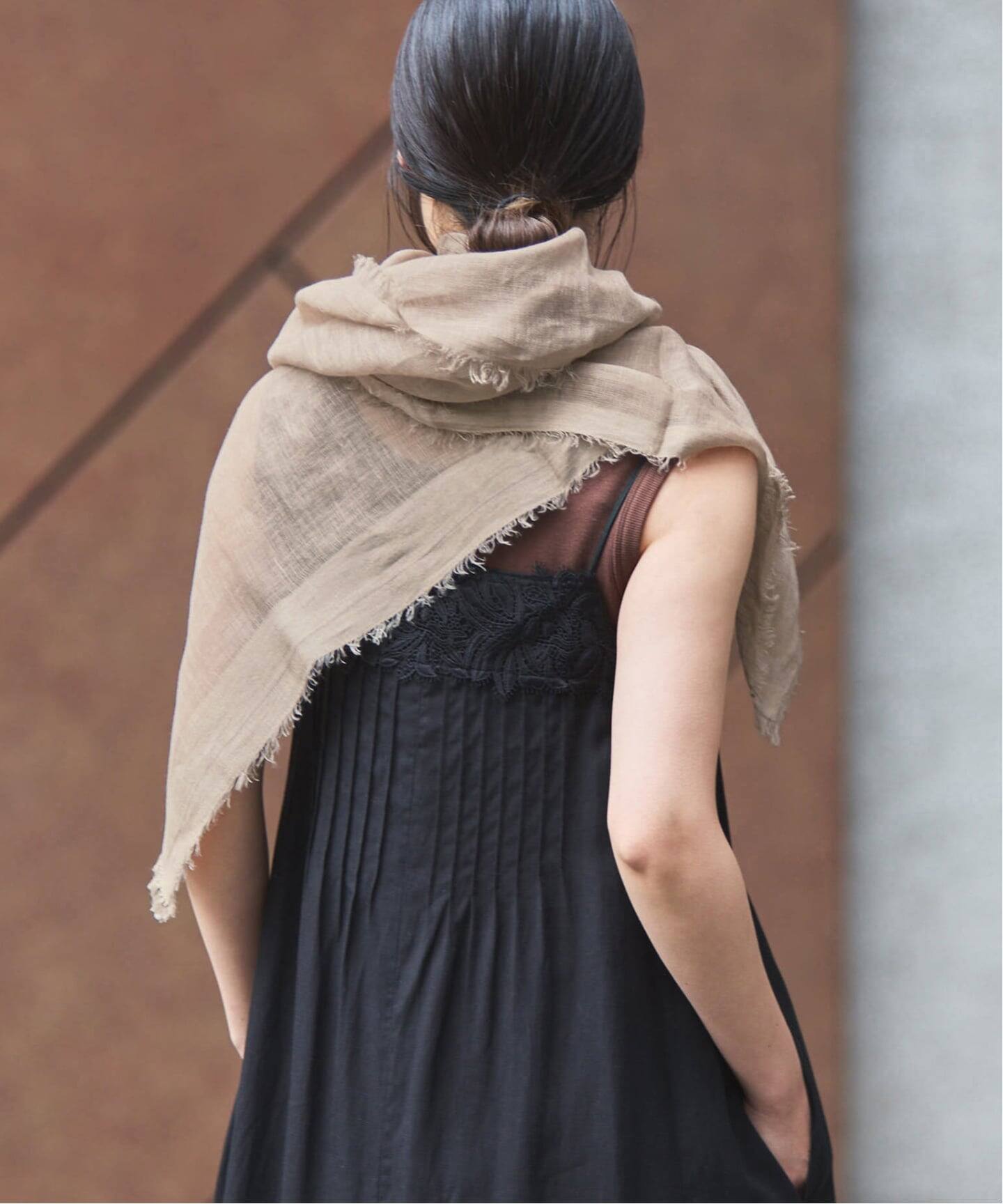 たんぽぽ NIM NIM DUAI LINEN GAUGE  ストール ☆ NIMNIMDUAI/ニムニムデュアイ】LINEN GAUZE SOLID リネンガーゼ