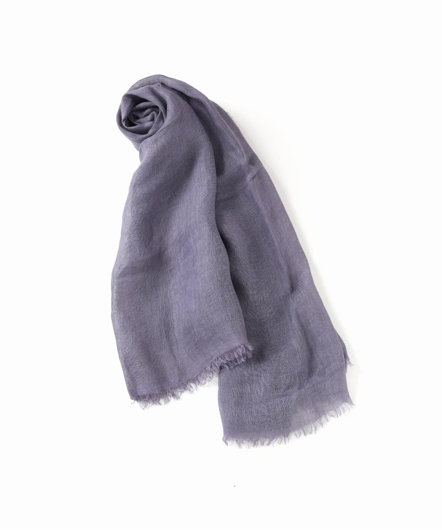 IENA ニムニムデュアイ　ストール　サックスブルー NIMNIMDUAI/ニムニムデュアイ PLAIN GAUZE STOLE ストール（ストール