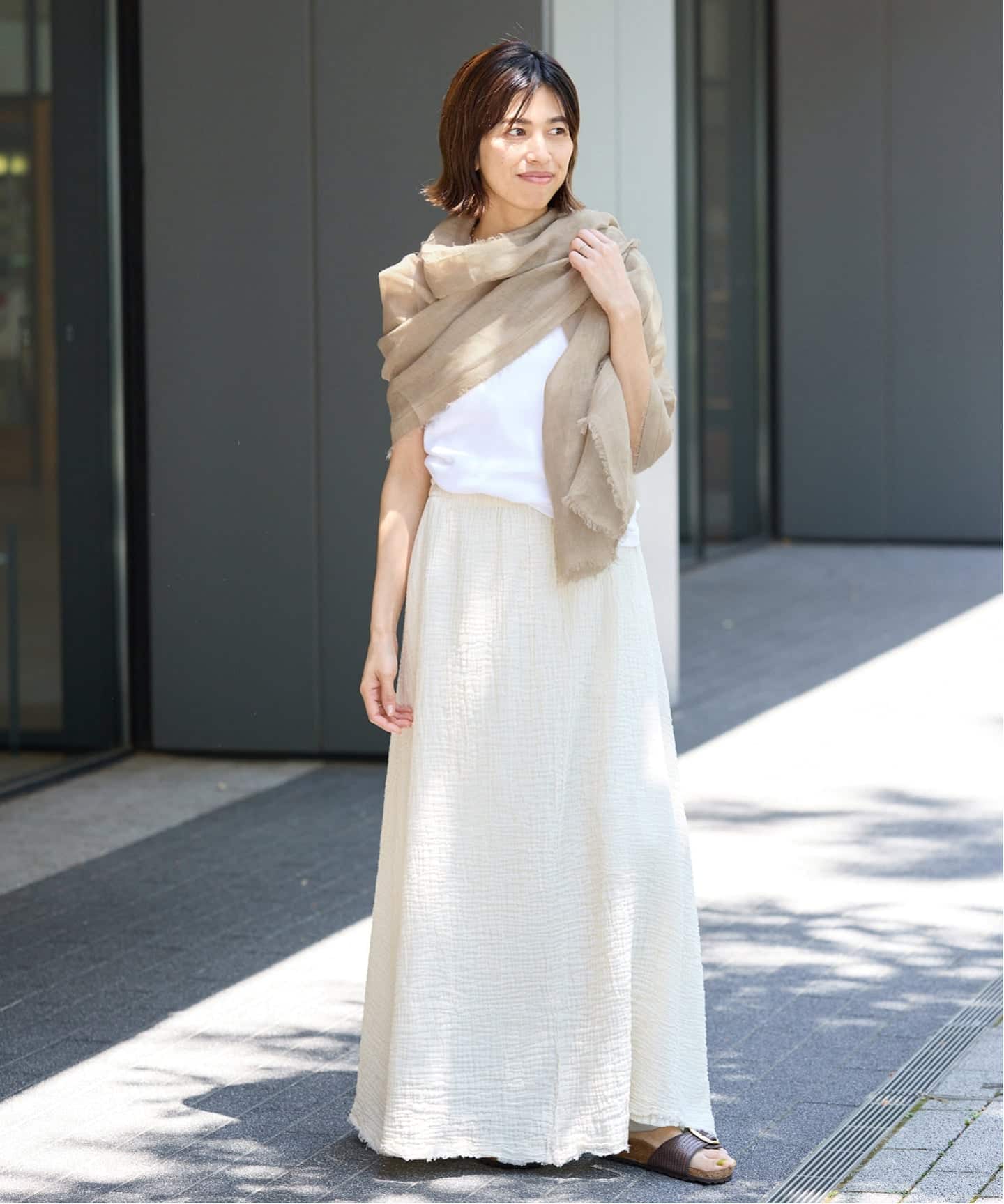予約》NIMNIMDUAI/ニムニムデュアイ 別注 PREMIUM LINEN GAUZE STOLE