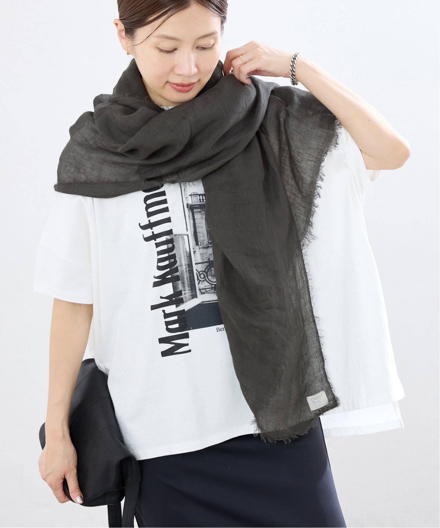 予約》NIMNIMDUAI/ニムニムデュアイ 別注 PREMIUM LINEN GAUZE STOLE