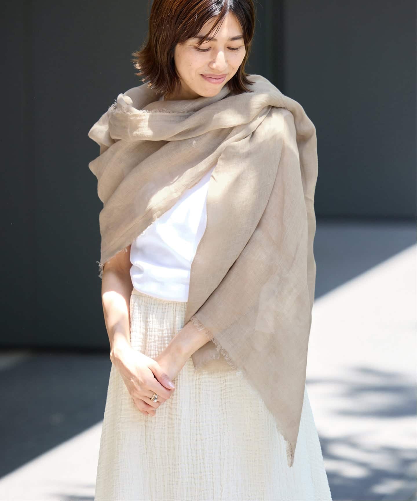 NIMNIMDUAI/ニムニムデュアイ 別注 PREMIUM LINEN GAUZE STOLE
