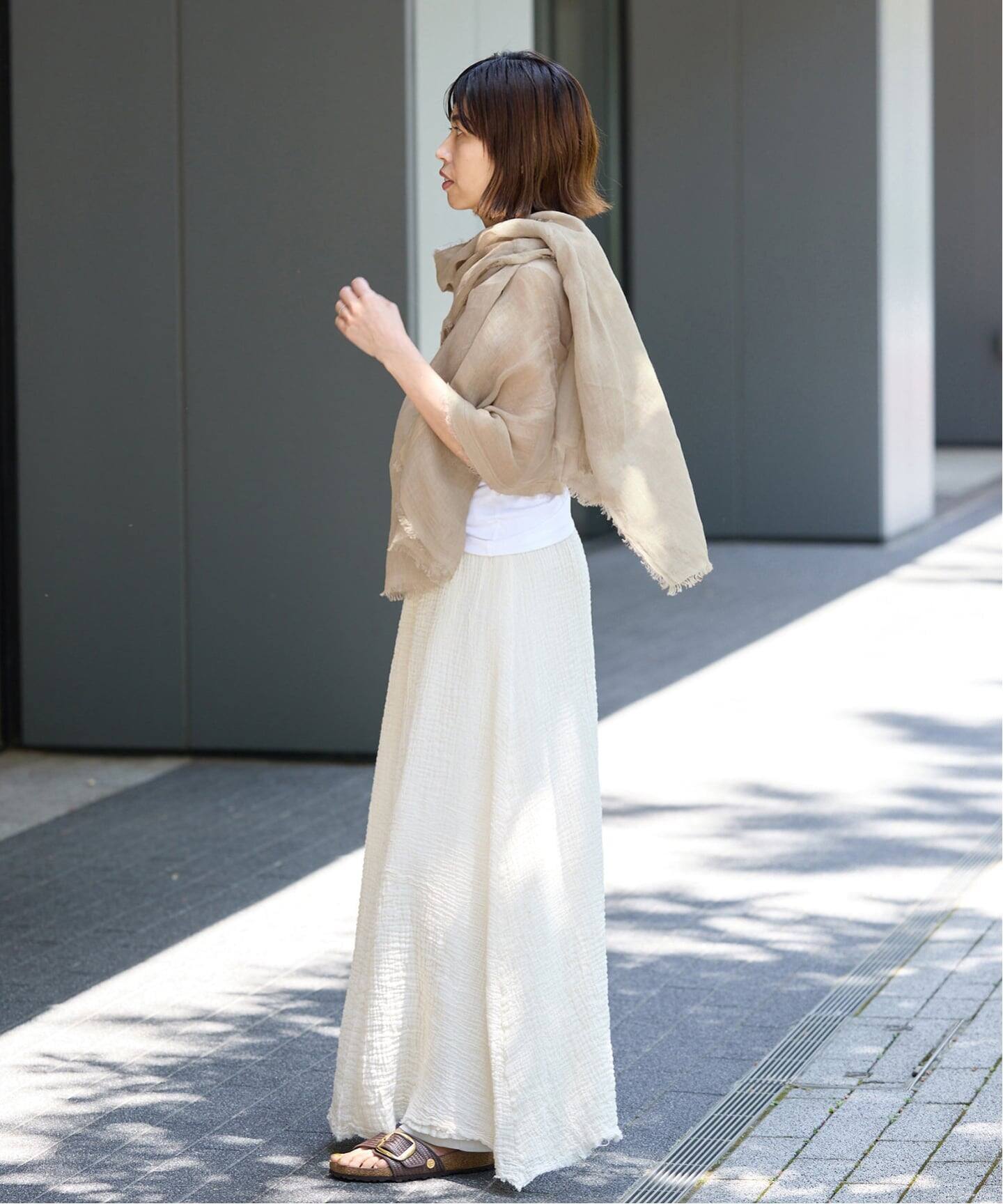 NIMNIMDUAI/ニムニムデュアイ 別注 PREMIUM LINEN GAUZE STOLE