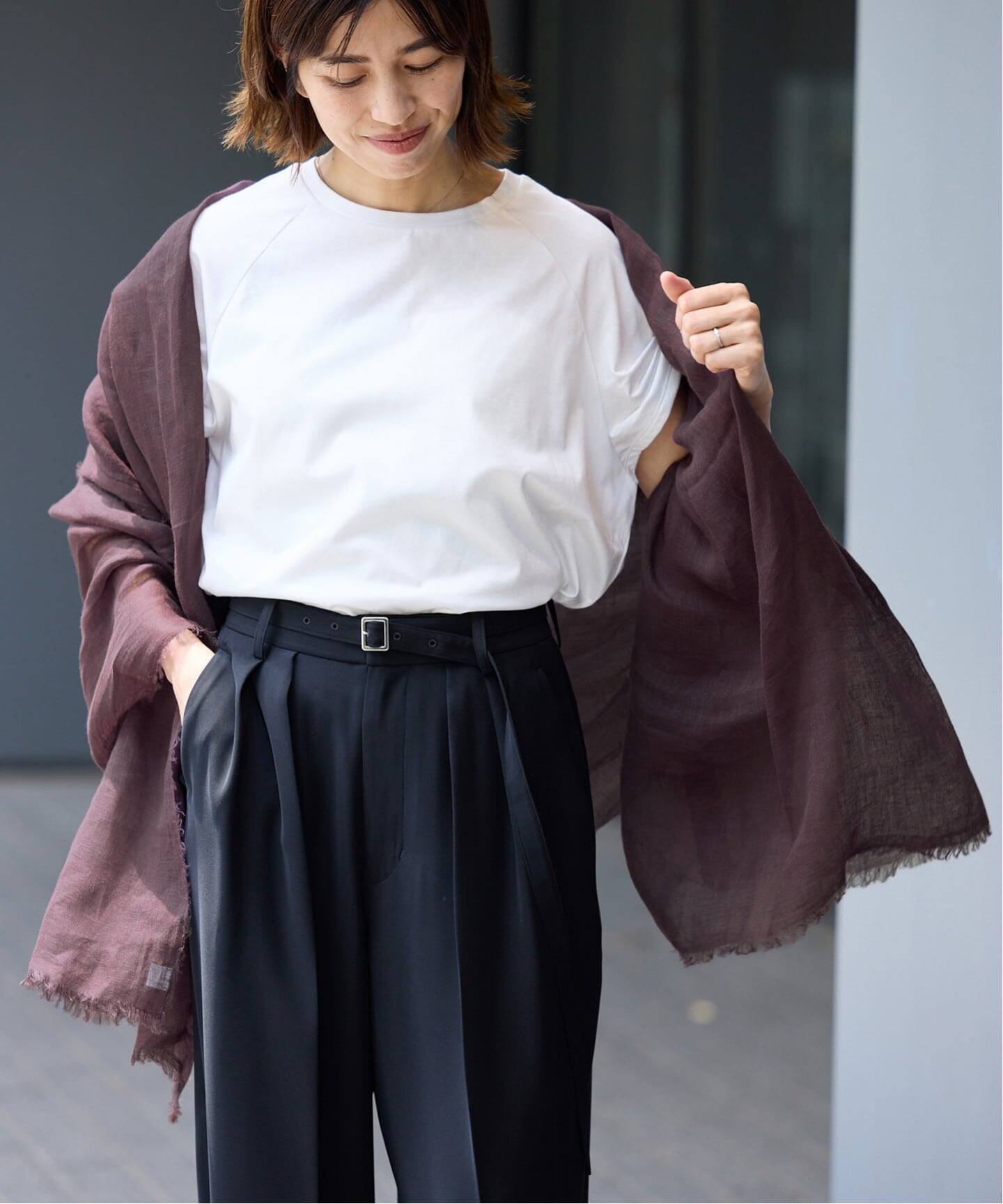 NIMNIMDUAI/ニムニムデュアイ 別注 PREMIUM LINEN GAUZE STOLE