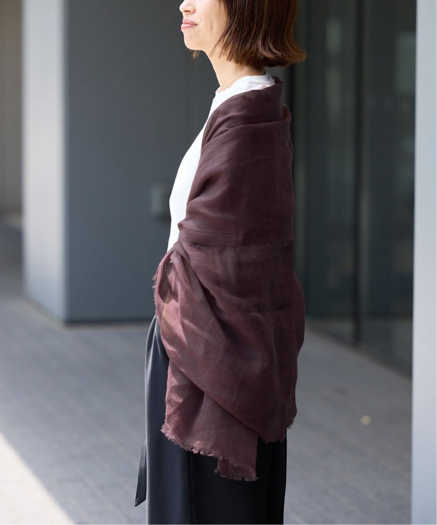 予約》NIMNIMDUAI/ニムニムデュアイ 別注 PREMIUM LINEN GAUZE STOLE