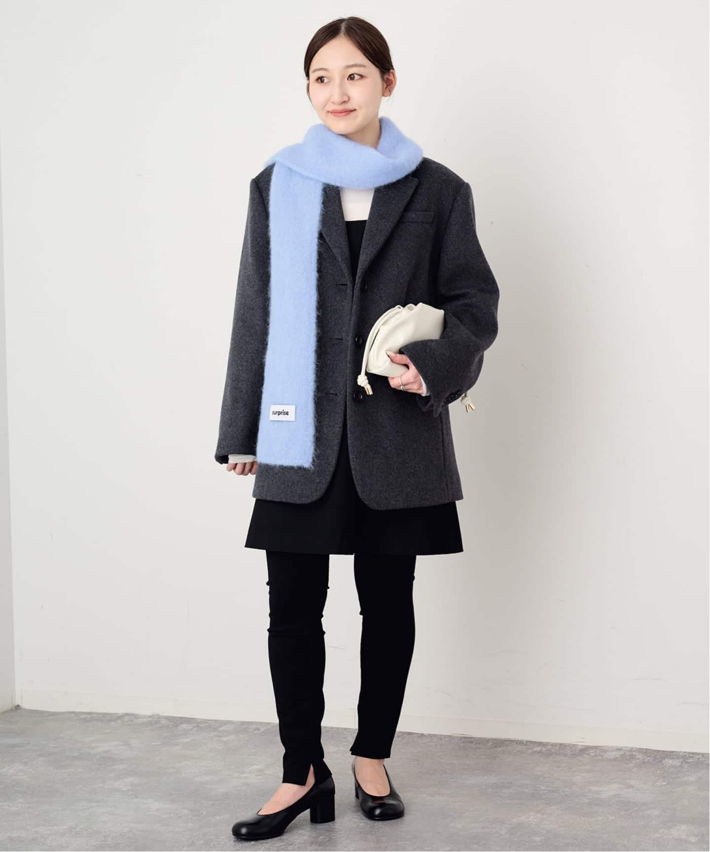 マフラー　slobe iena/surprise 予約》surprise/サプライズ 細ストール ECHARPE (SCARF) IRIS
