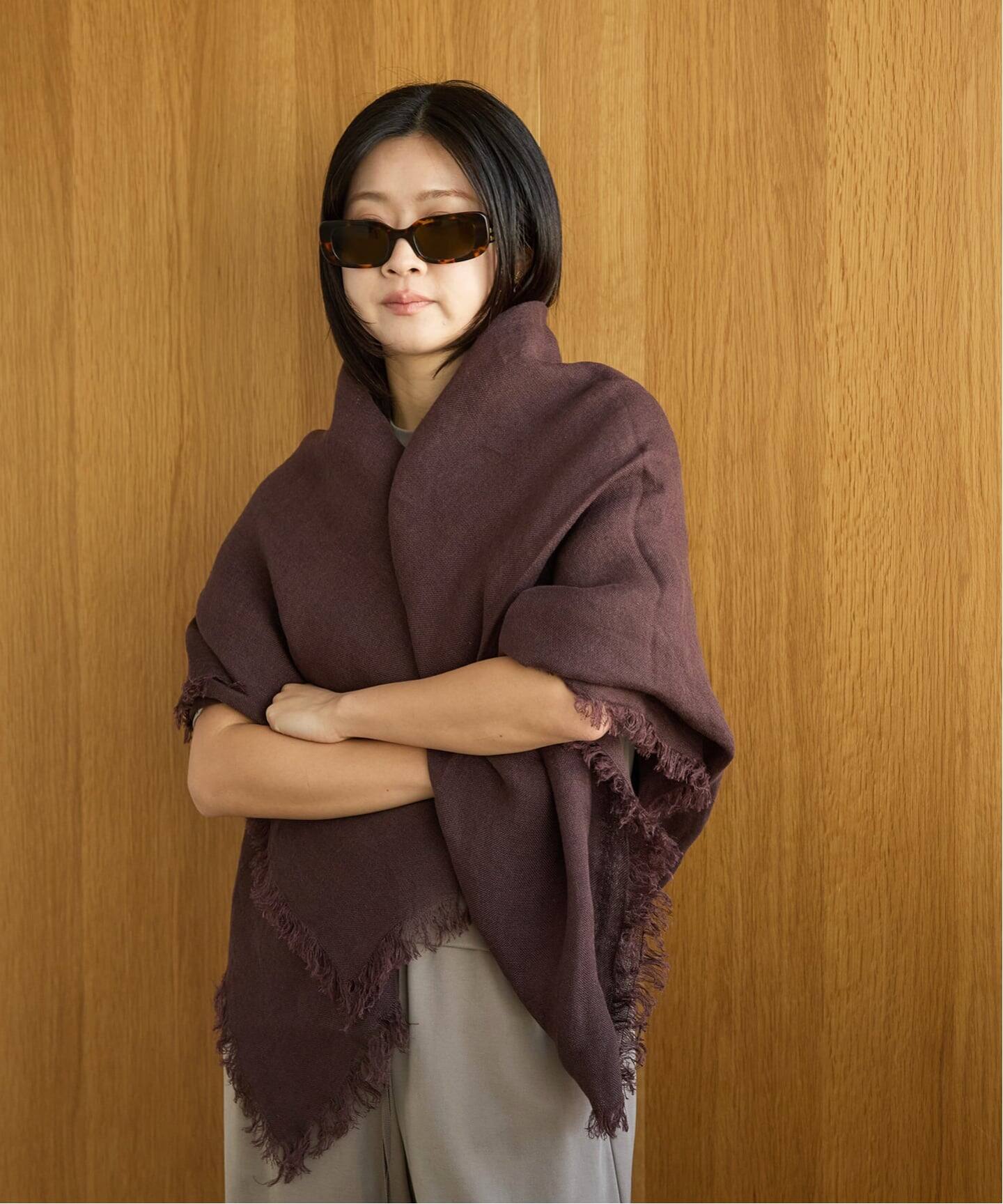 ASAUCE MELER UNITED ARROWS ガーゼリネンストール ASAUCE MELER（アソースメレ）フランダース産リネンガーゼ