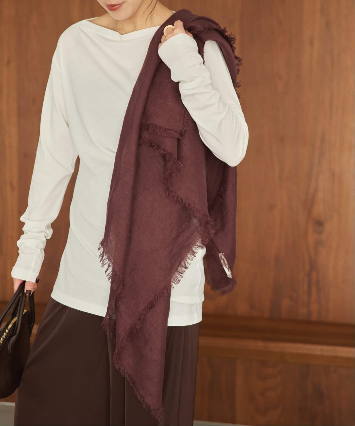 ASAUCE MELER / アソースメレ LNN DRY CANVAS SQ ストール（ストール