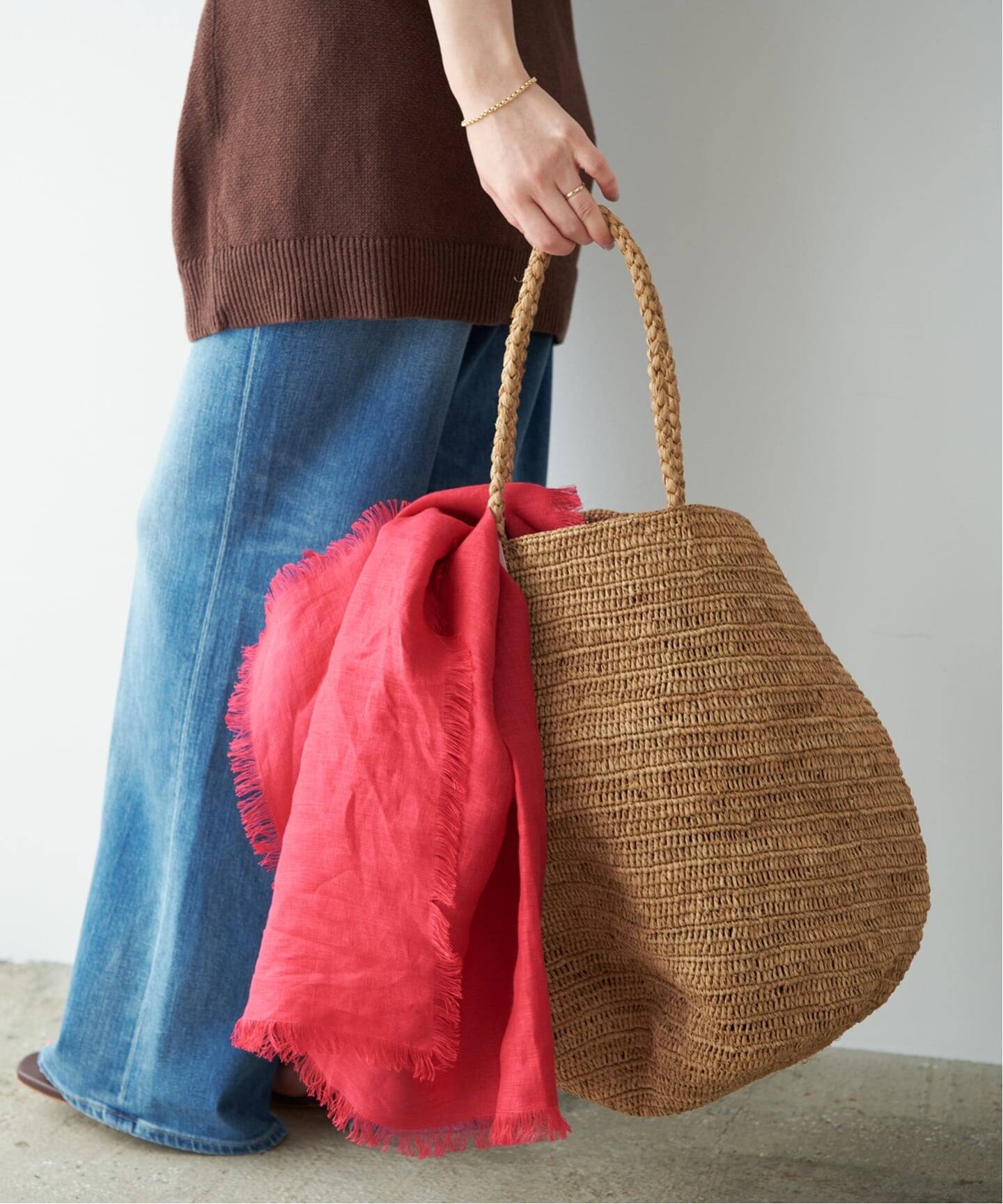 ASAUCE MELER / アソースメレ LNN DRY CANVAS SQ ストール（ストール