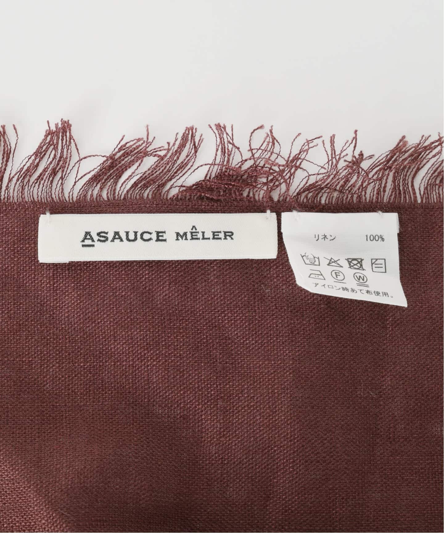 ASAUCE MELER / アソースメレ LNN DRY CANVAS SQ ストール（ストール