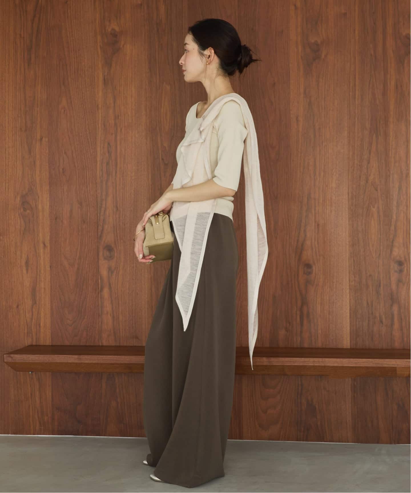 予約》ASAUCE MELER / アソースメレ 別注 HG TRIM TRIANGLE ストール