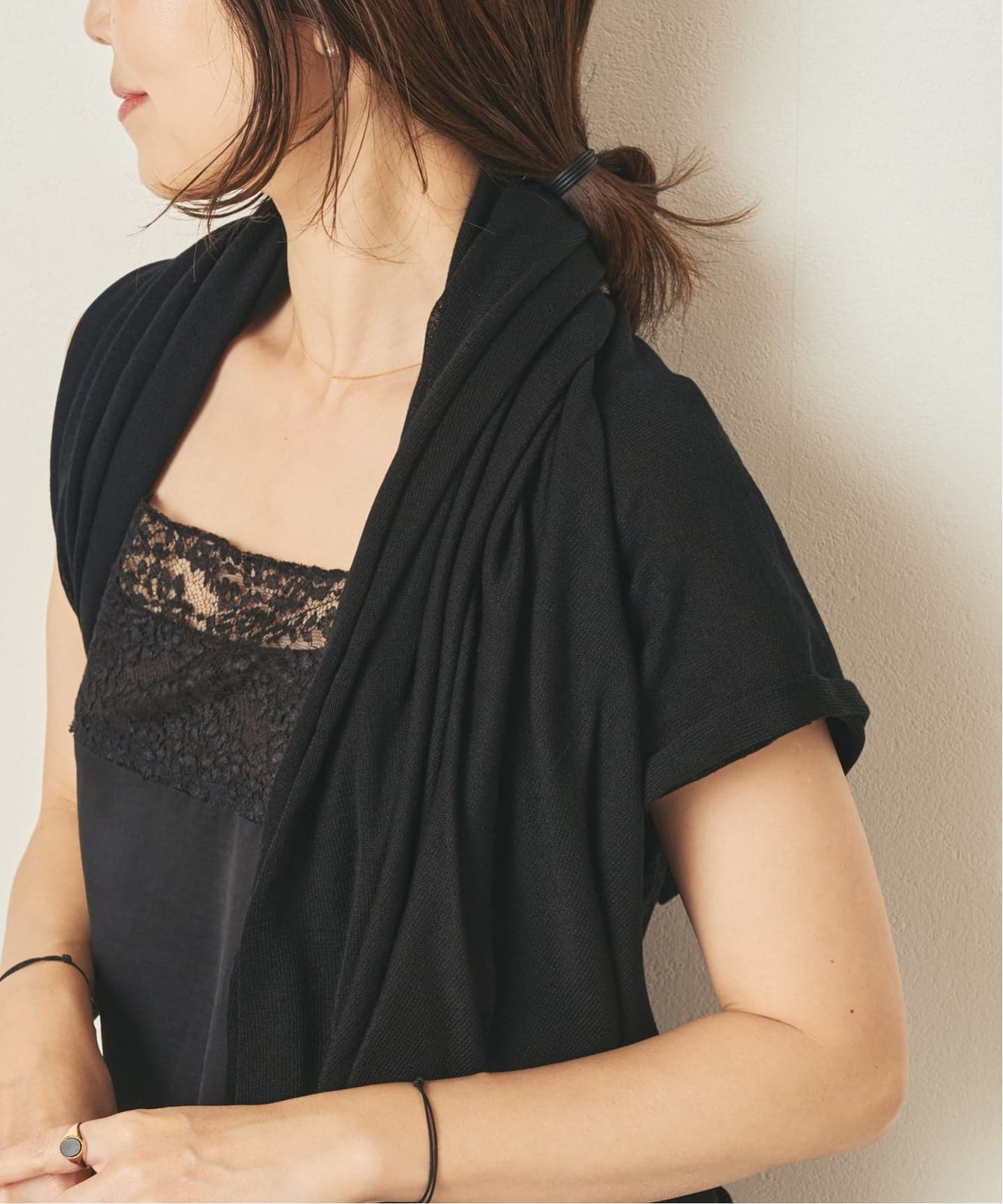 LAUREN MANOOGIAN / ローレン マヌージアン VEIL WRAP ストール