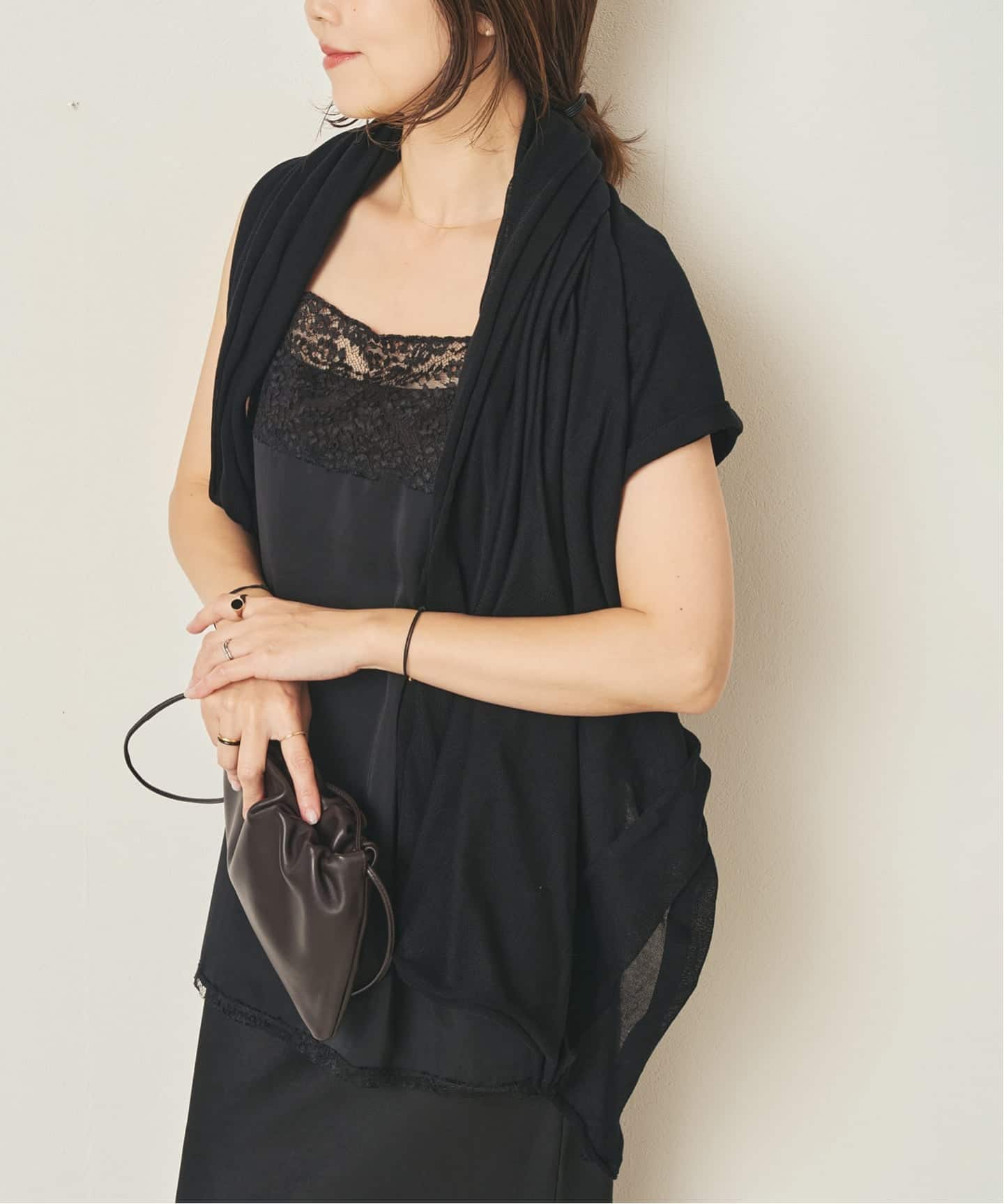 LAUREN MANOOGIAN / ローレン マヌージアン VEIL WRAP ストール