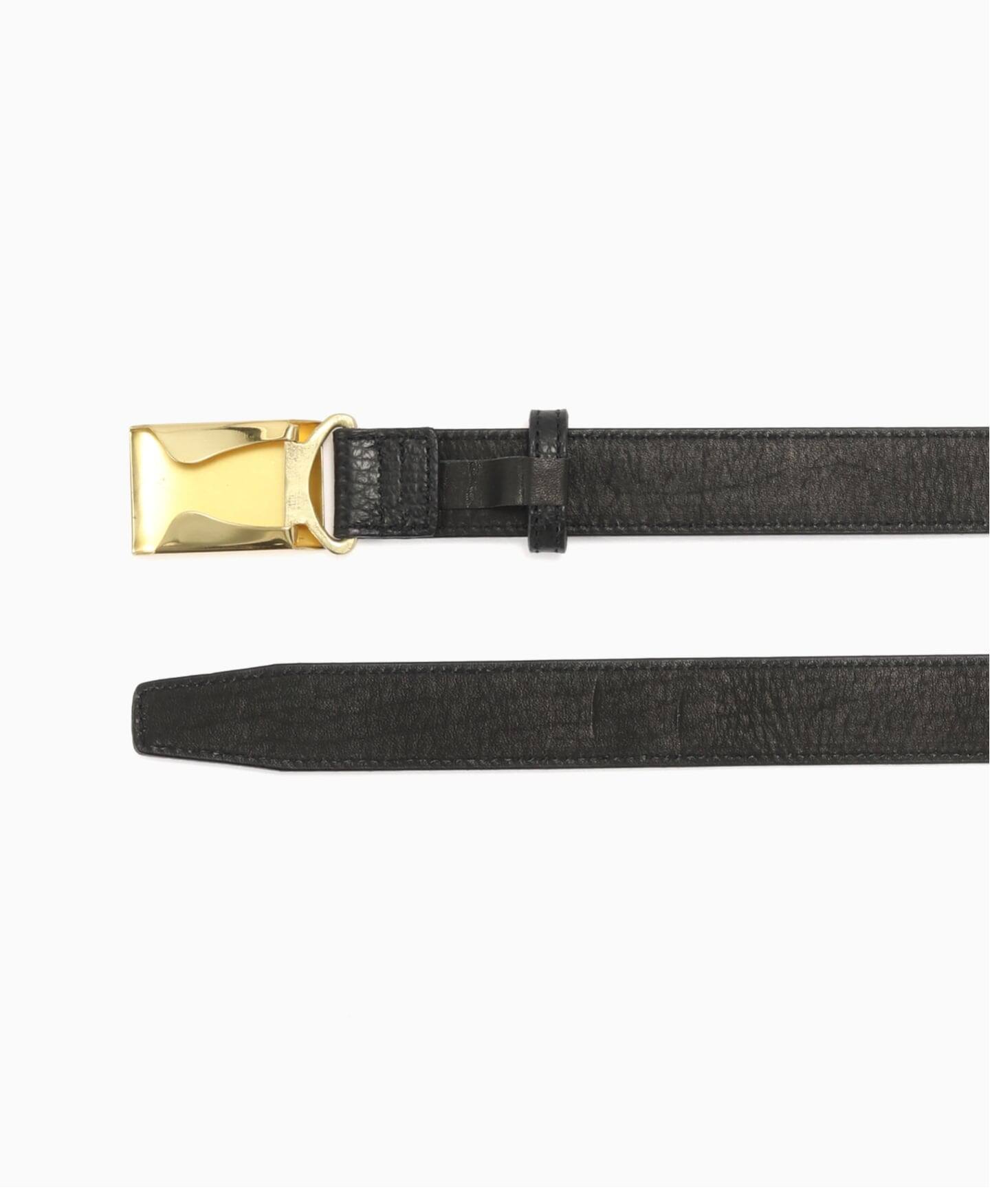 SCYE / サイ】 Shrink Leather Box Buckle Belt：ベルト（ベルト）｜L