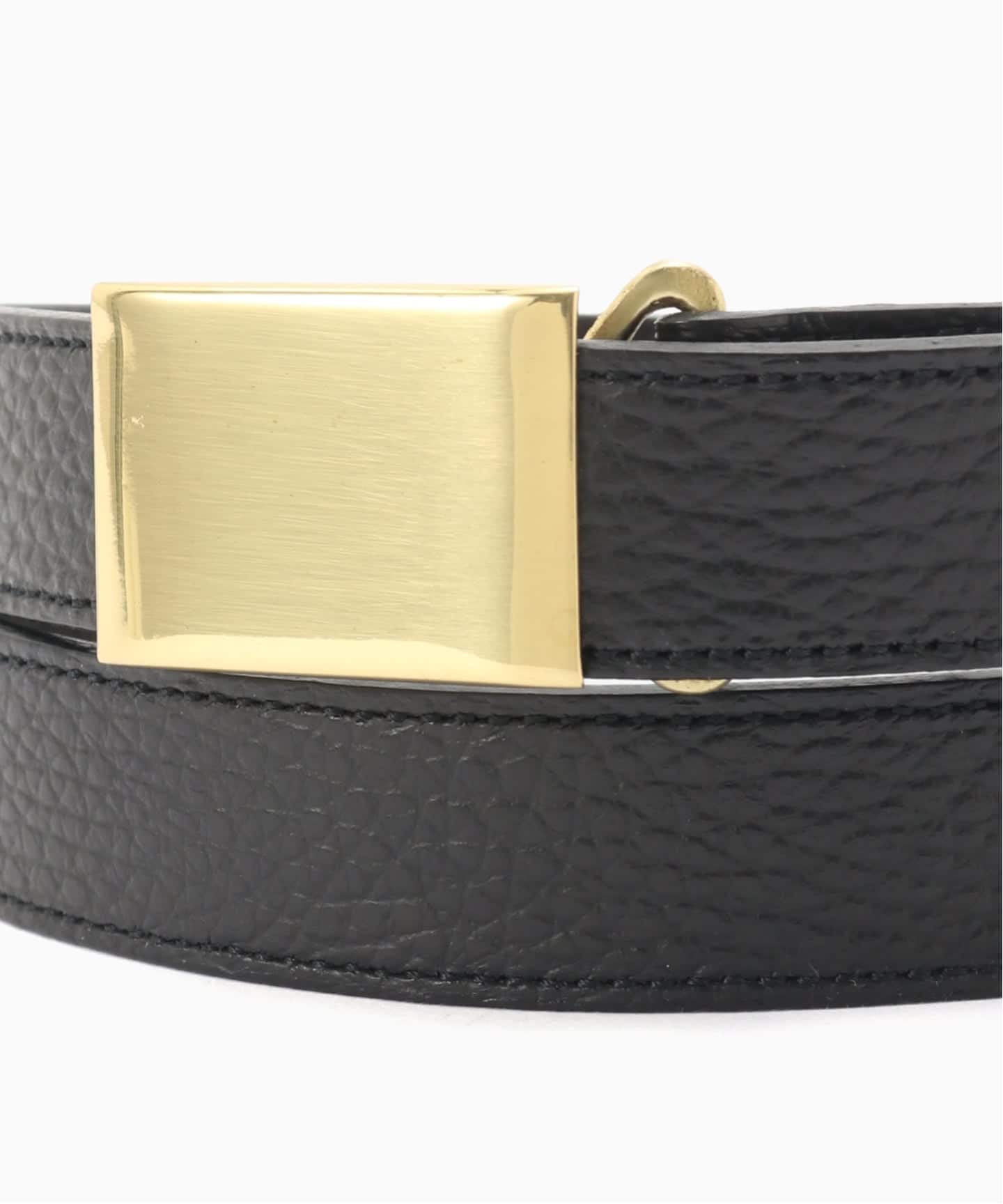 SCYE / サイ】 Shrink Leather Box Buckle Belt：ベルト（ベルト）｜L