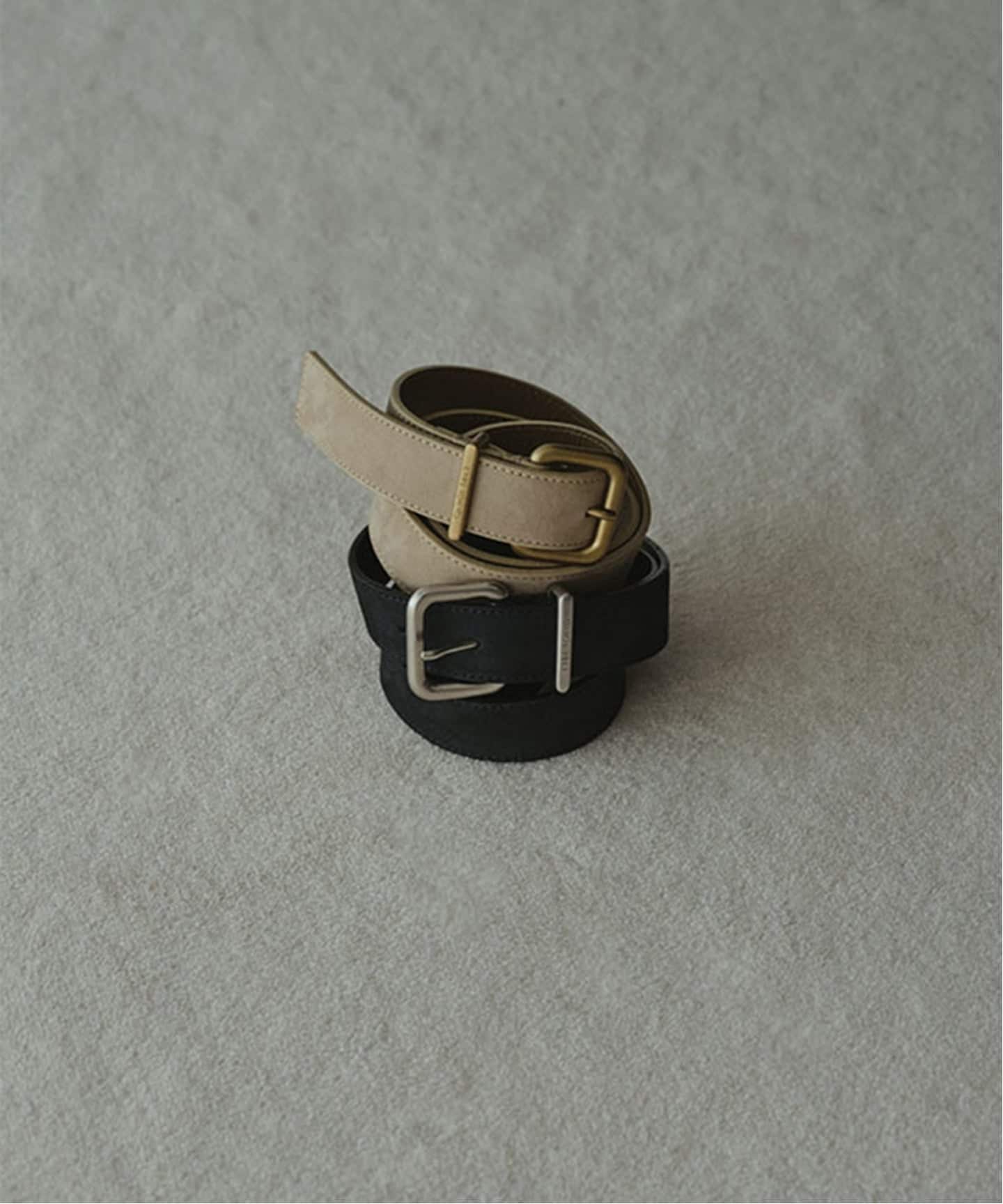 ETRE TOKYO ヌバックレザースクエアバックルベルト（ベルト）｜BOICE