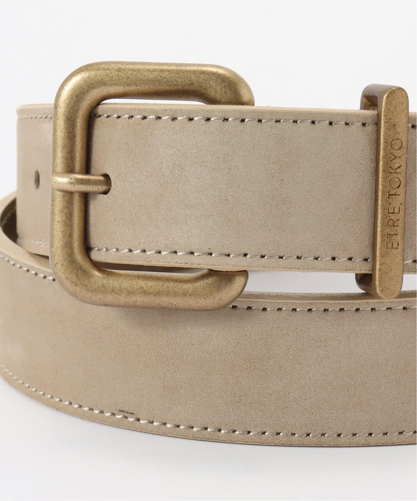 ETRE TOKYO ヌバックレザースクエアバックルベルト（ベルト）｜BOICE