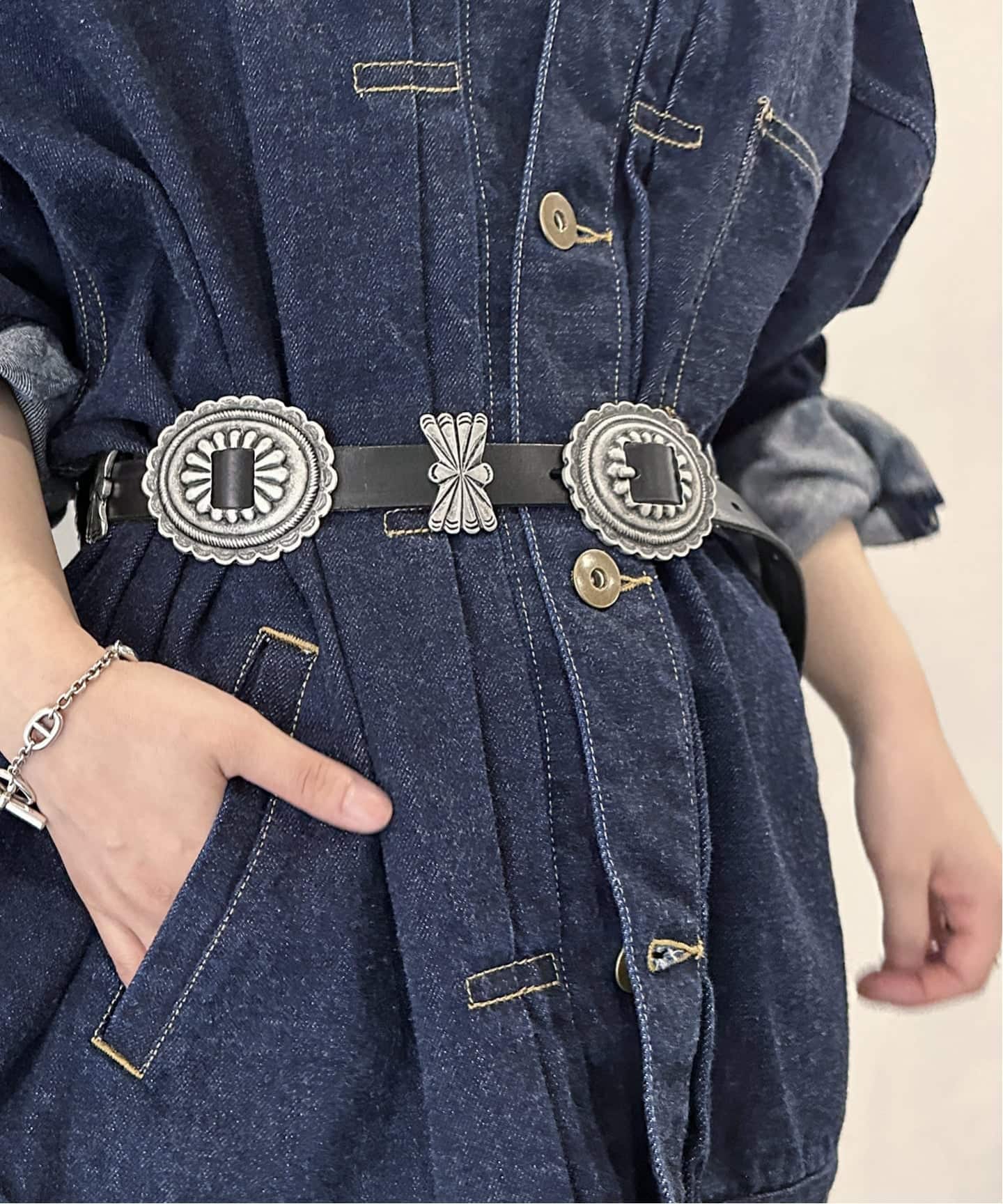 PUNTOVITA / プントヴィータ 別注コンチョ　ベルト　フレームワーク PUNTOVITA / プントヴィータ 別注CONCHO BELT LARGE（ベルト