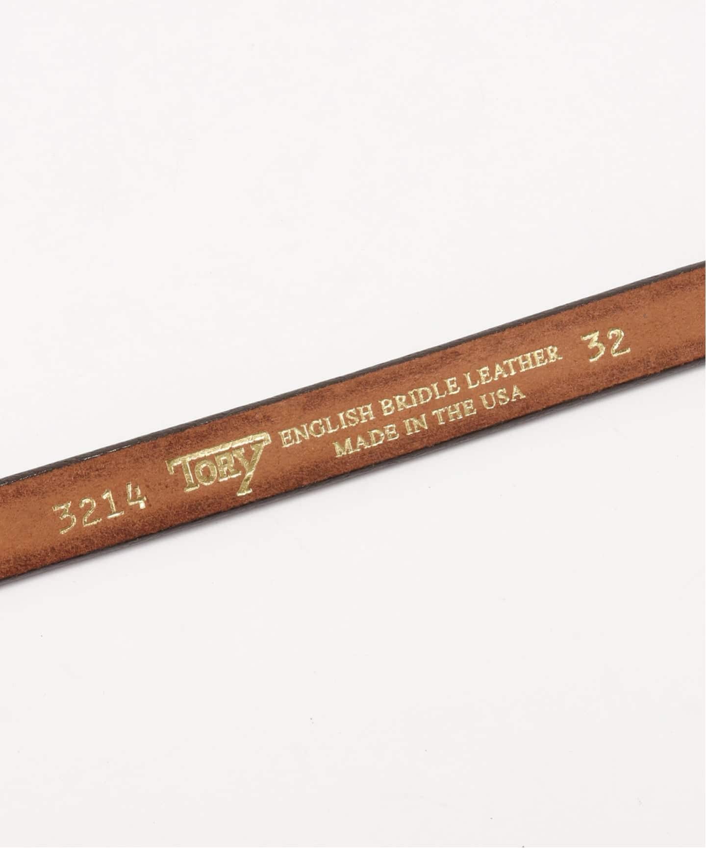 TORY LEATHER/トリーレザー 3/4WIDE PLAIN CREASED BELT（ベルト