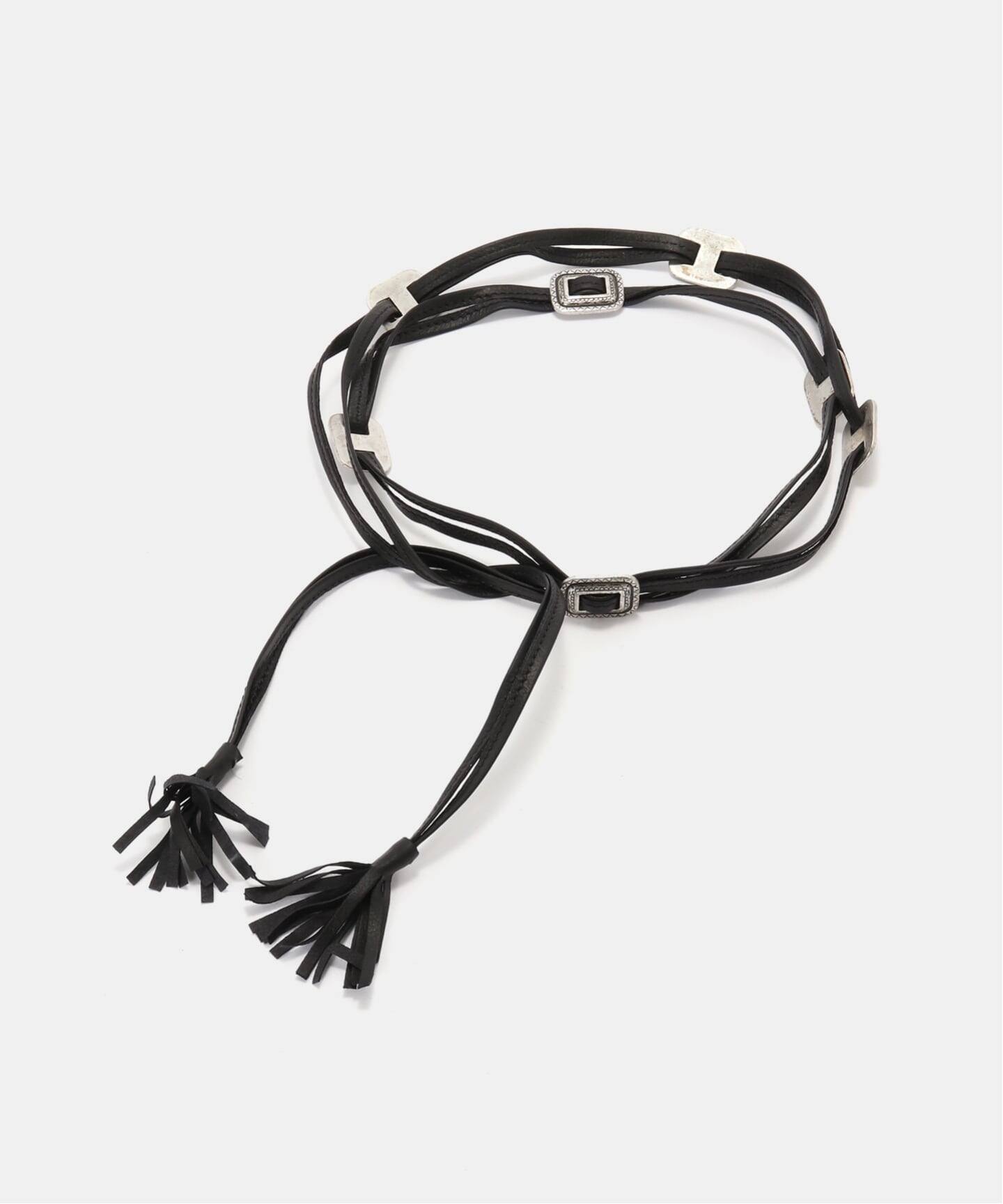 ≪追加予約≫PUNTOVITA / プントヴィータ SQUARE CONCHO BELT（ベルト