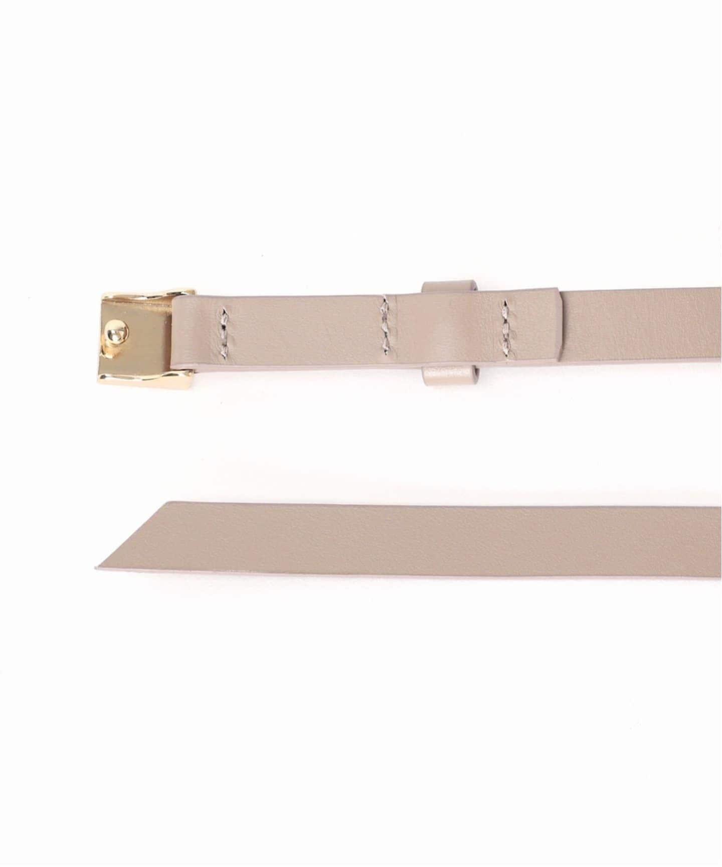 LEFIJE/レフィエ スクエアバックルベルト(1.4cm)（ベルト）｜NOBLE