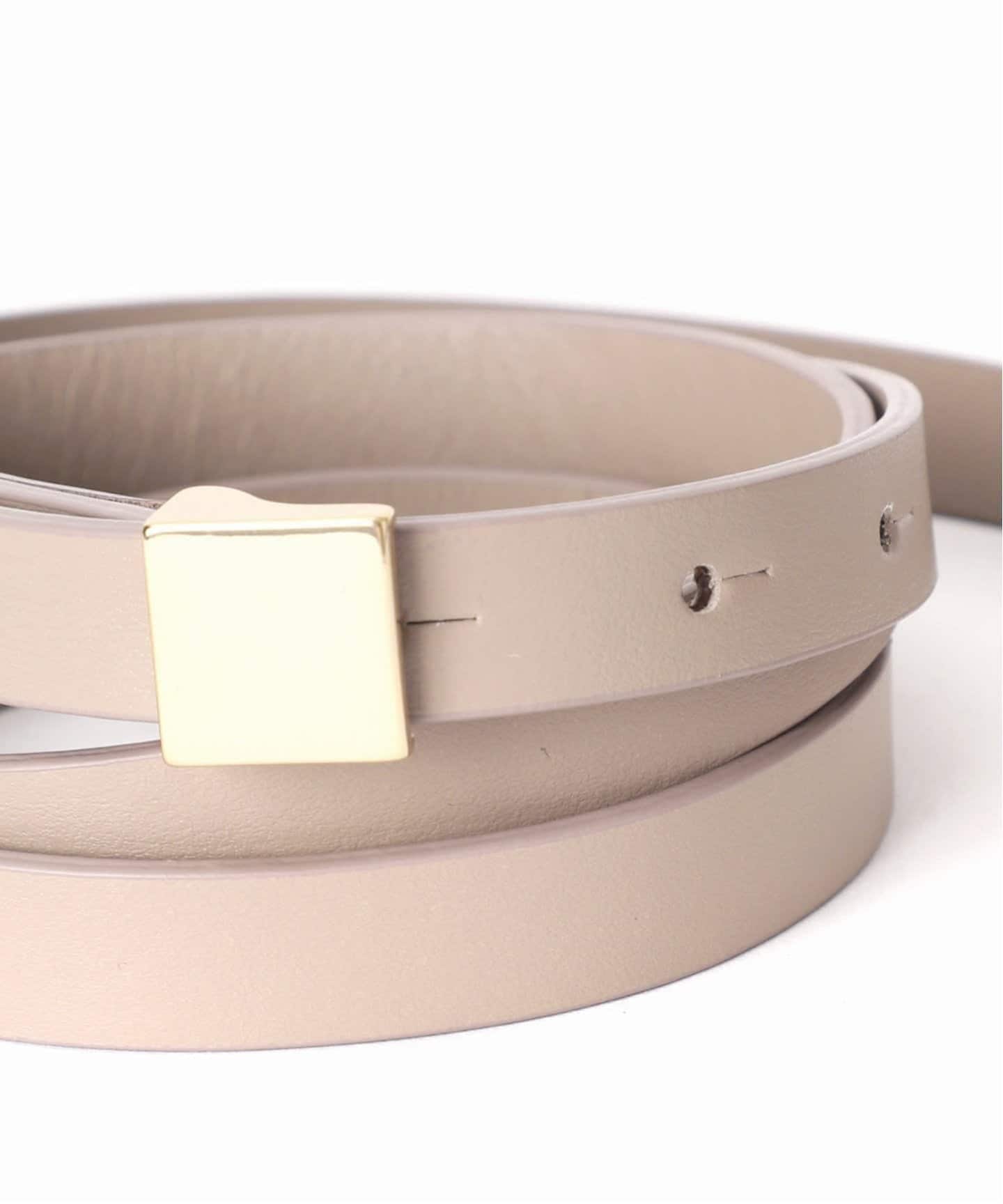 LEFIJE/レフィエ スクエアバックルベルト(1.4cm)（ベルト）｜NOBLE