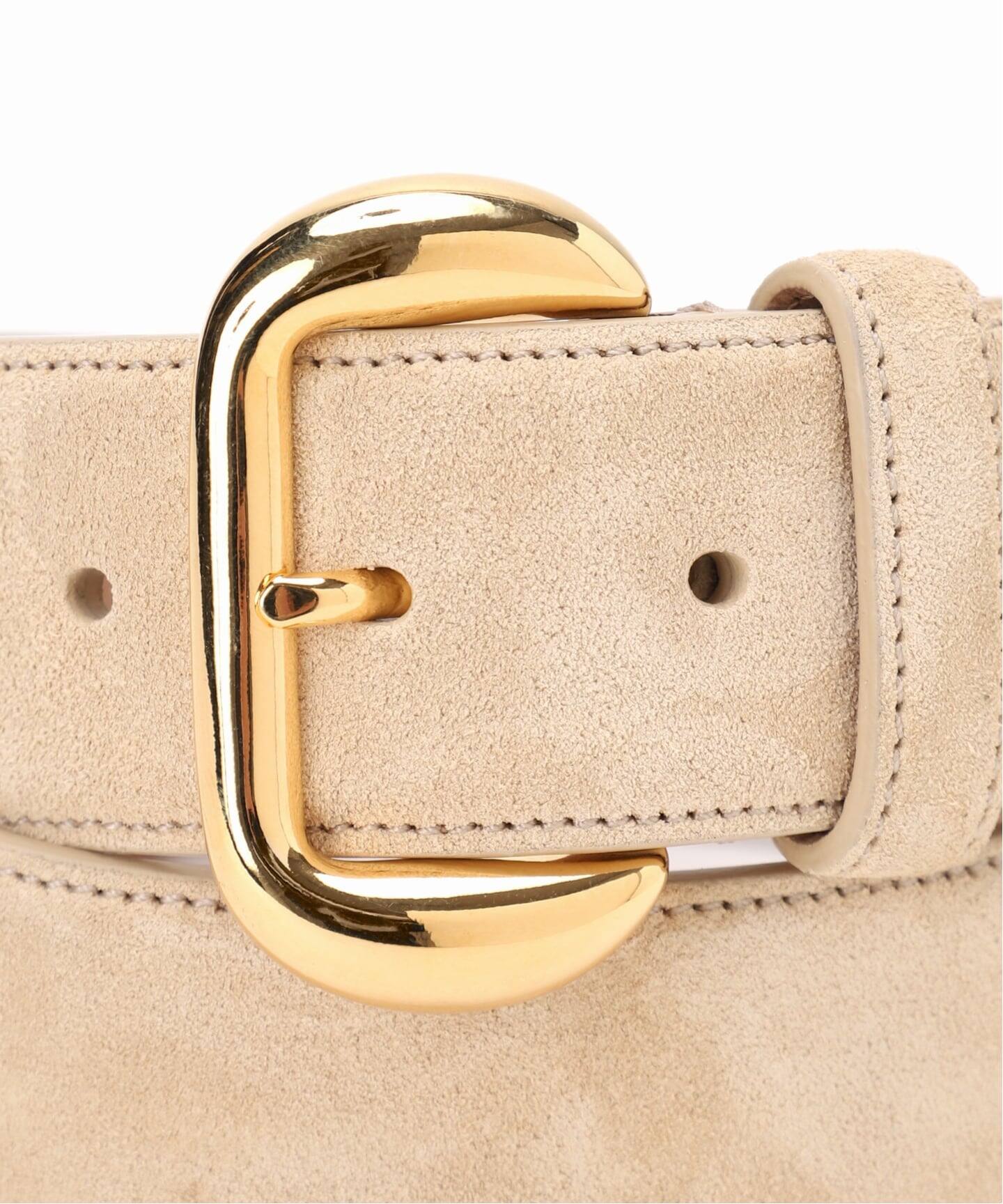 予約》ATELIER AMBOISE/アトリエ アンボワーズ スウェードワイドベルト