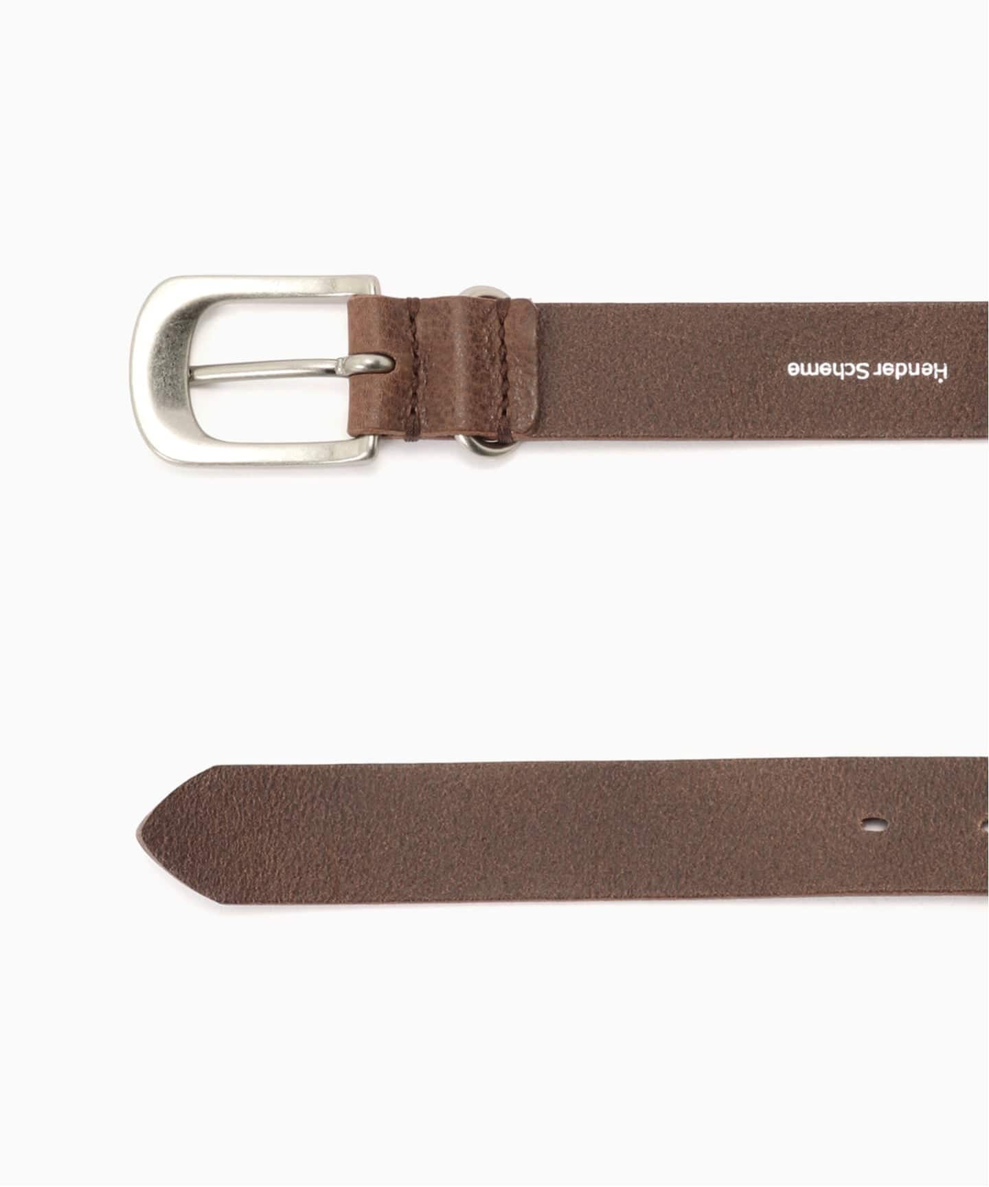 Hender scheme エンダースキーマ ベルト ダークブラウン Hender Scheme（エンダースキーマ）shrink shoulder belt（ベルト