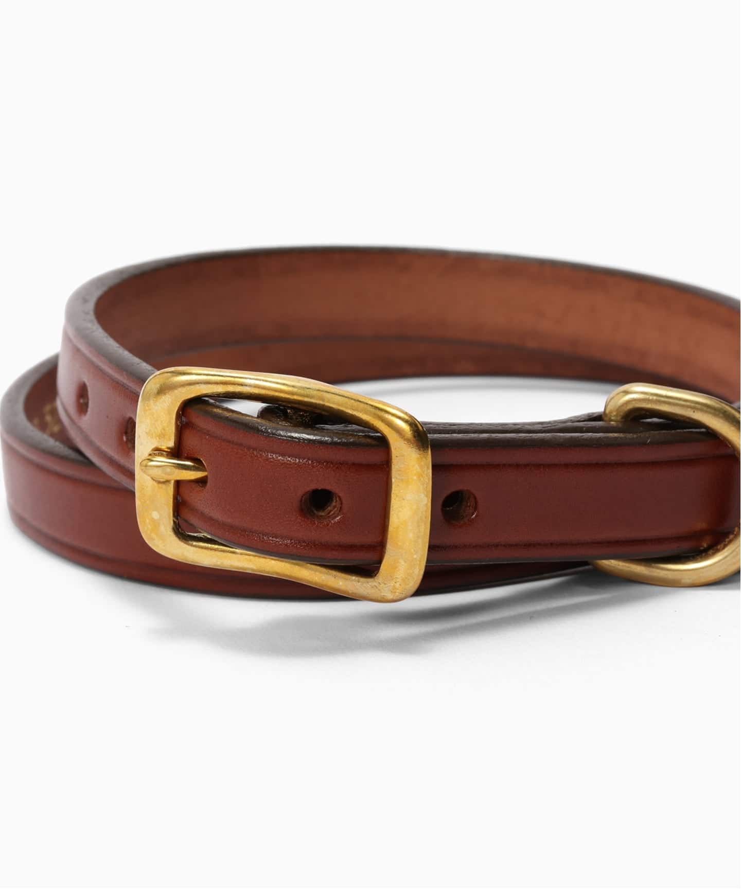 TORY LEATHER / トリーレザー 3/4 wide plain creased belt（ベルト
