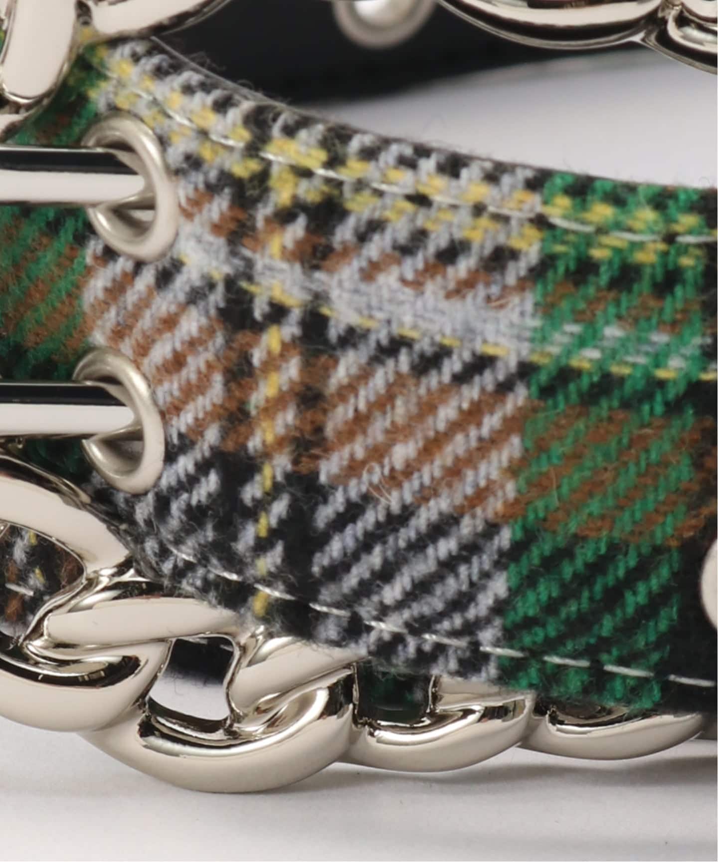 afb check belt エーエフビー　チェックベルト　イエロー AFB / エーエフビー CHAIN BUCKLE CHECK BELT（ベルト）｜PULP（パルプ