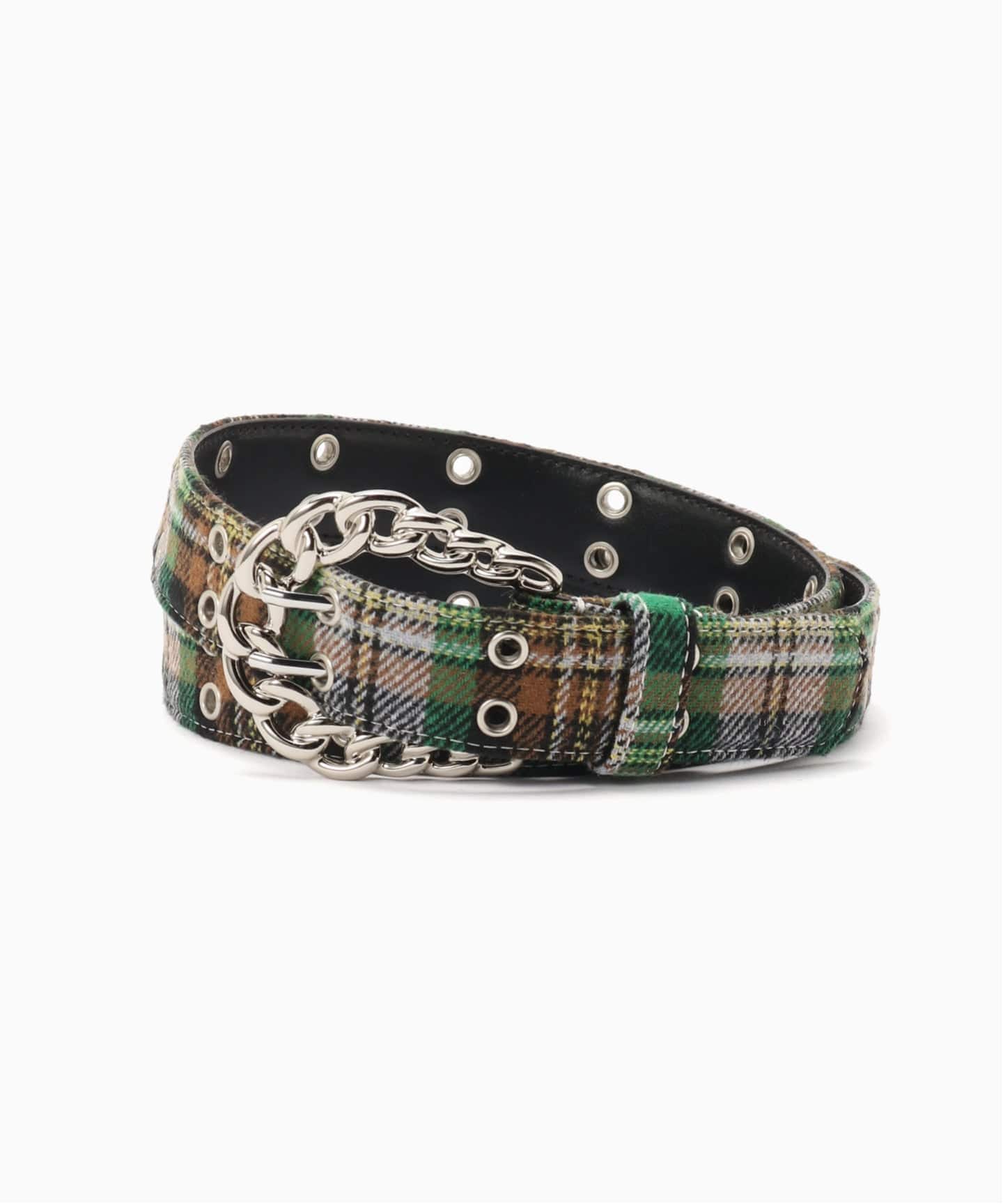 afb check belt エーエフビー　チェックベルト　イエロー AFB / エーエフビー CHAIN BUCKLE CHECK BELT（ベルト）｜PULP（パルプ