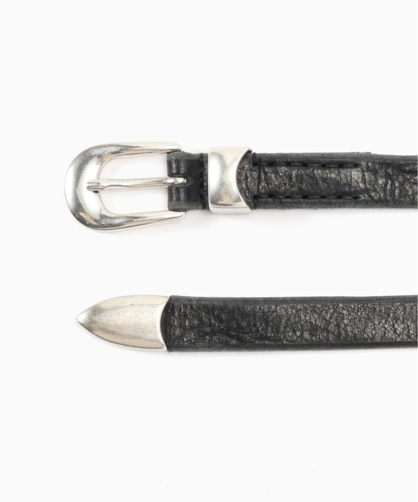参考上代36,000円 Our Legacy BELT 2 CM レザーベルト アワーレガシー A2208BBLA ブラック 80 （1553M） Our Legacy（アワーレガシー） ベルト 2 CM BELT A2208BBLA A2208BBR