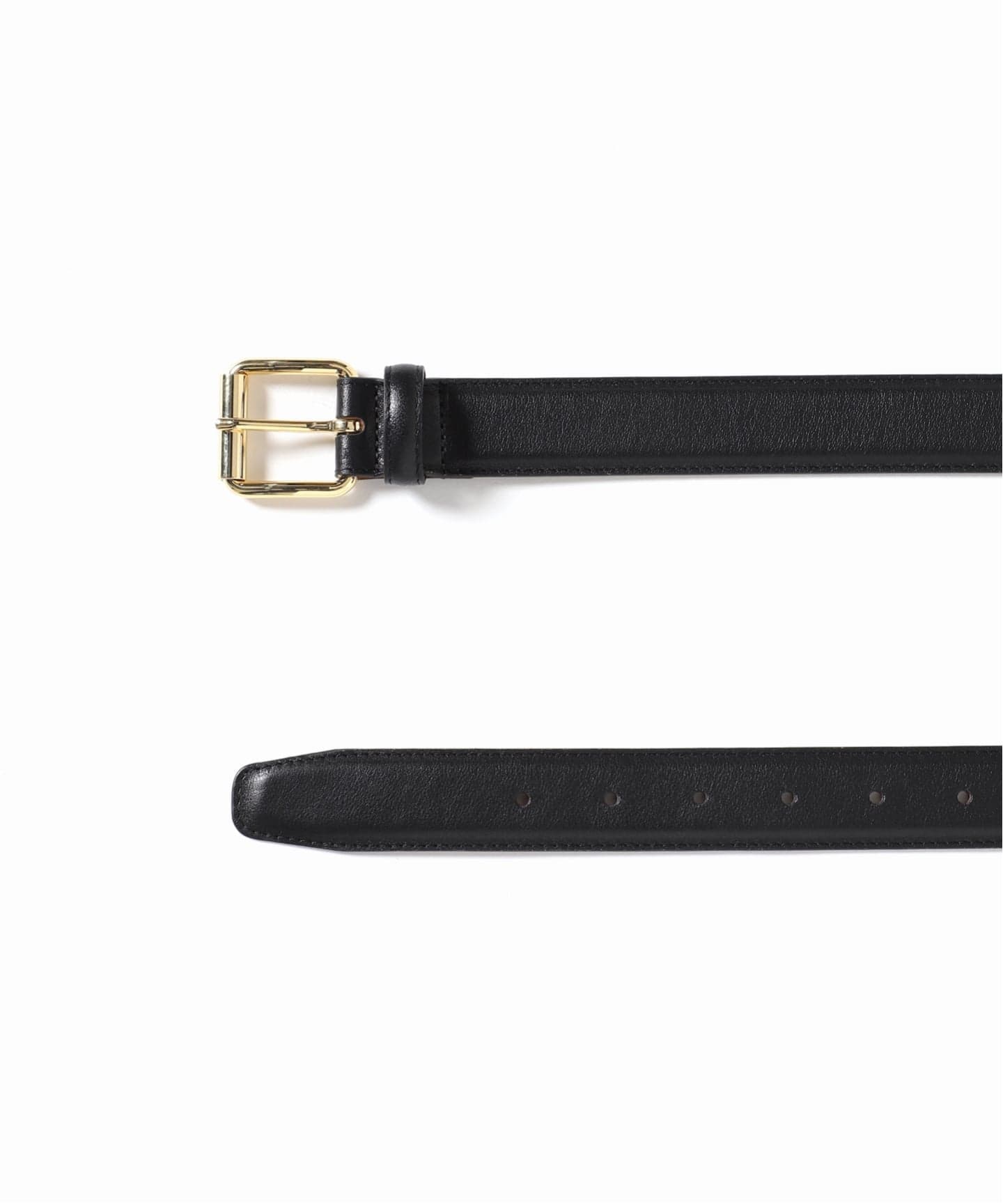 追加予約8》MAISON BOINET 30 mm belt in nappa leather lined cru