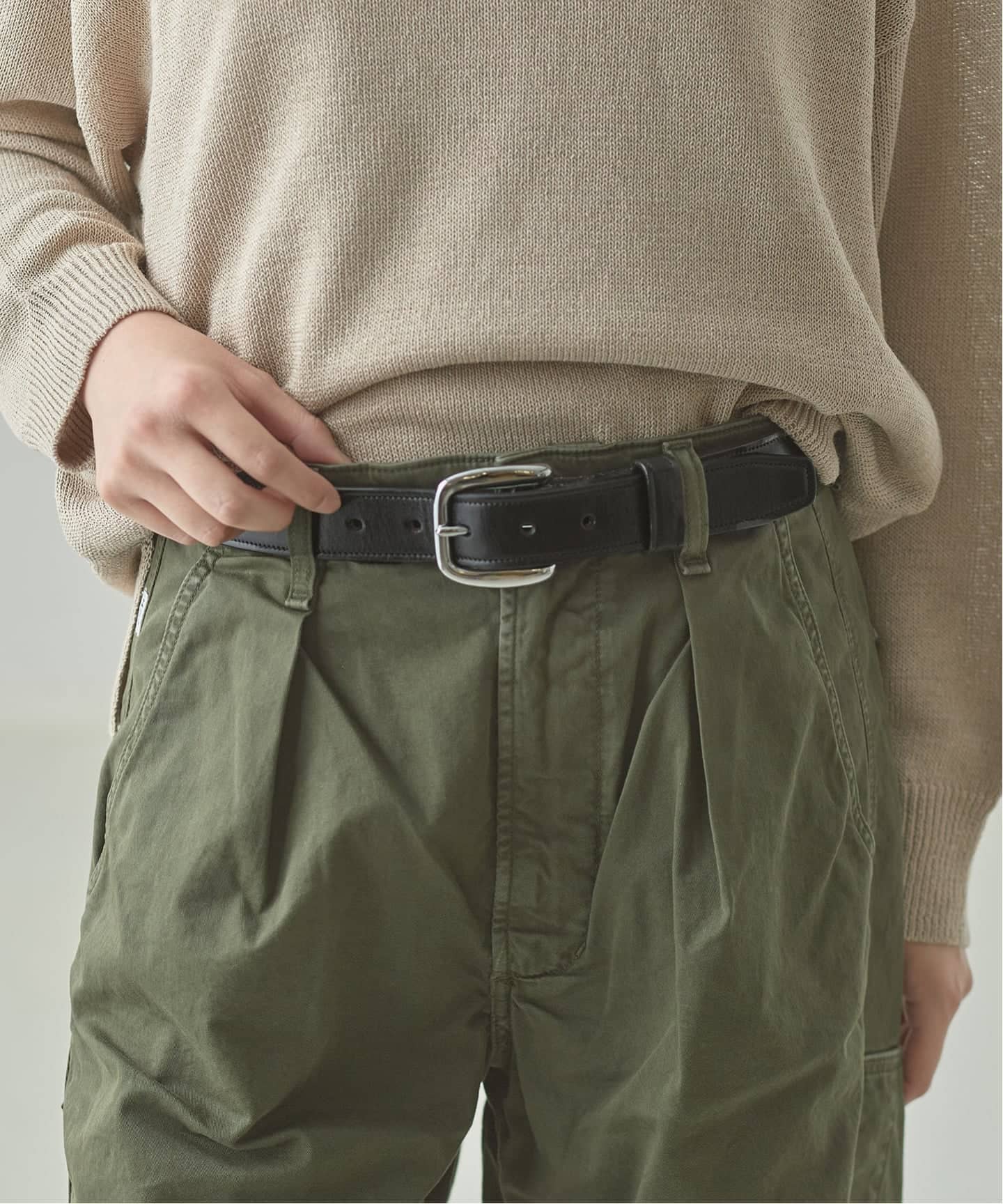 TORY LEATHER/トリーレザー】11/4 CLASSIC STIICHED BELT：ベルト