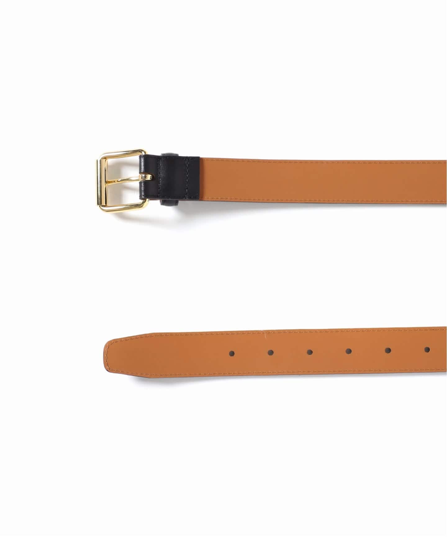追加7》【MAISON BOINET】30 mm belt in nappa leather lined cru