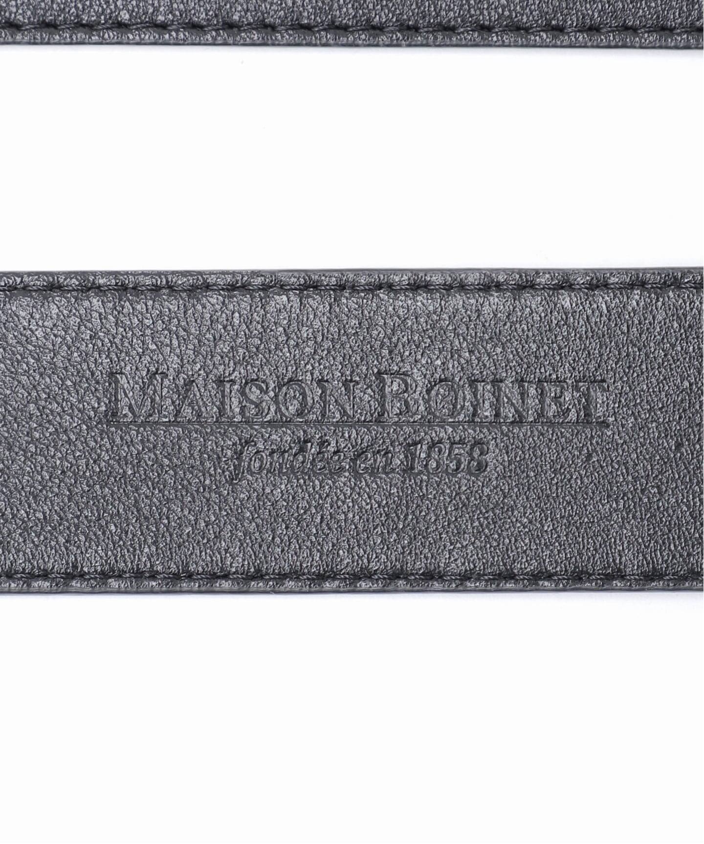 追加予約》【MAISON BOINET/メゾンボワネ】30MM BELT IN NAPPA LEATHER