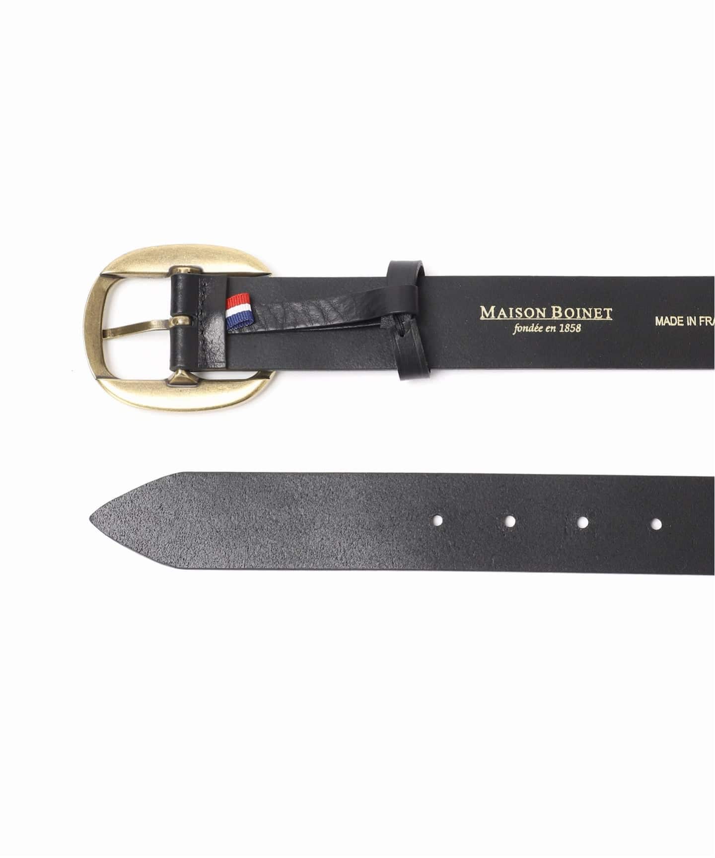 追加予約3》【MAISON BOINET/メゾンボワネ】35MM CASUAL BELT IN CALF