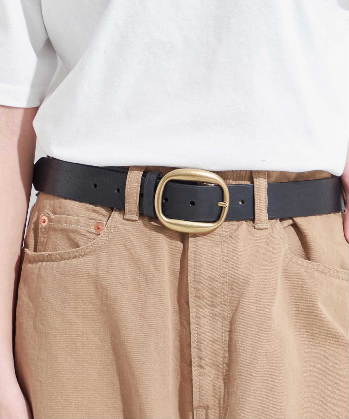 追加予約3》【MAISON BOINET/メゾンボワネ】35MM CASUAL BELT IN CALF