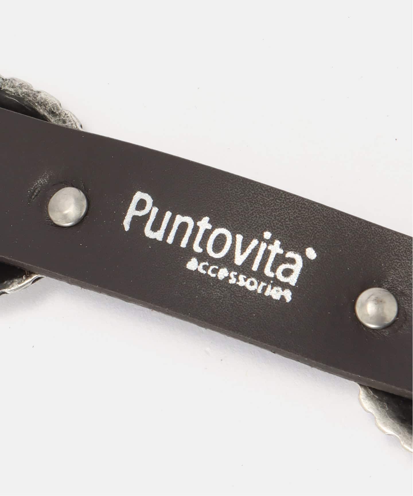 PUNTOVITA/プントヴィータ】 CONCHO BELT BROWN（ベルト）｜Deuxieme