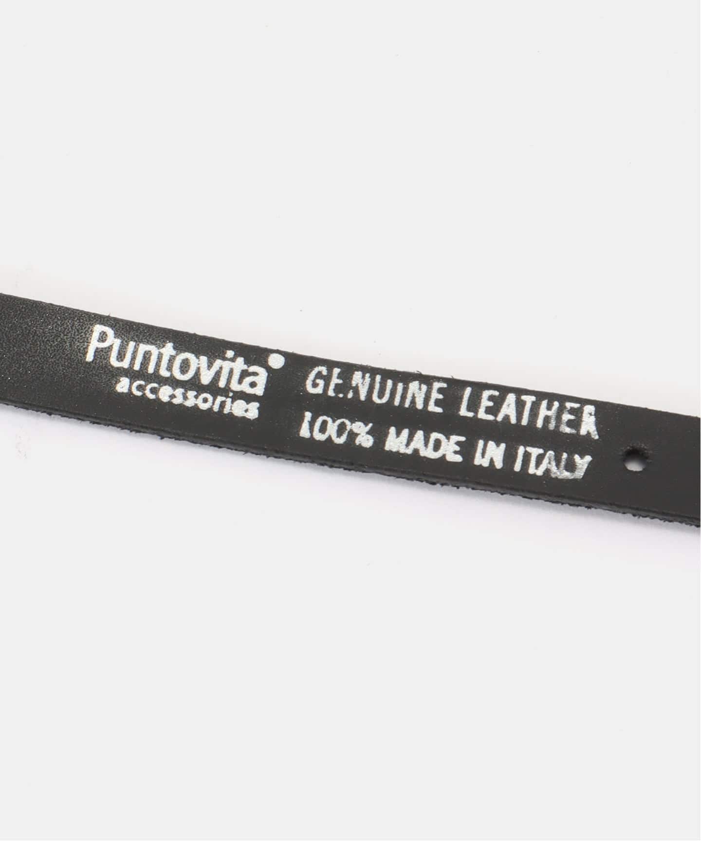 PUNTOVITA/プントヴィータ】CONCHO BELT BLACK（ベルト）｜Deuxieme