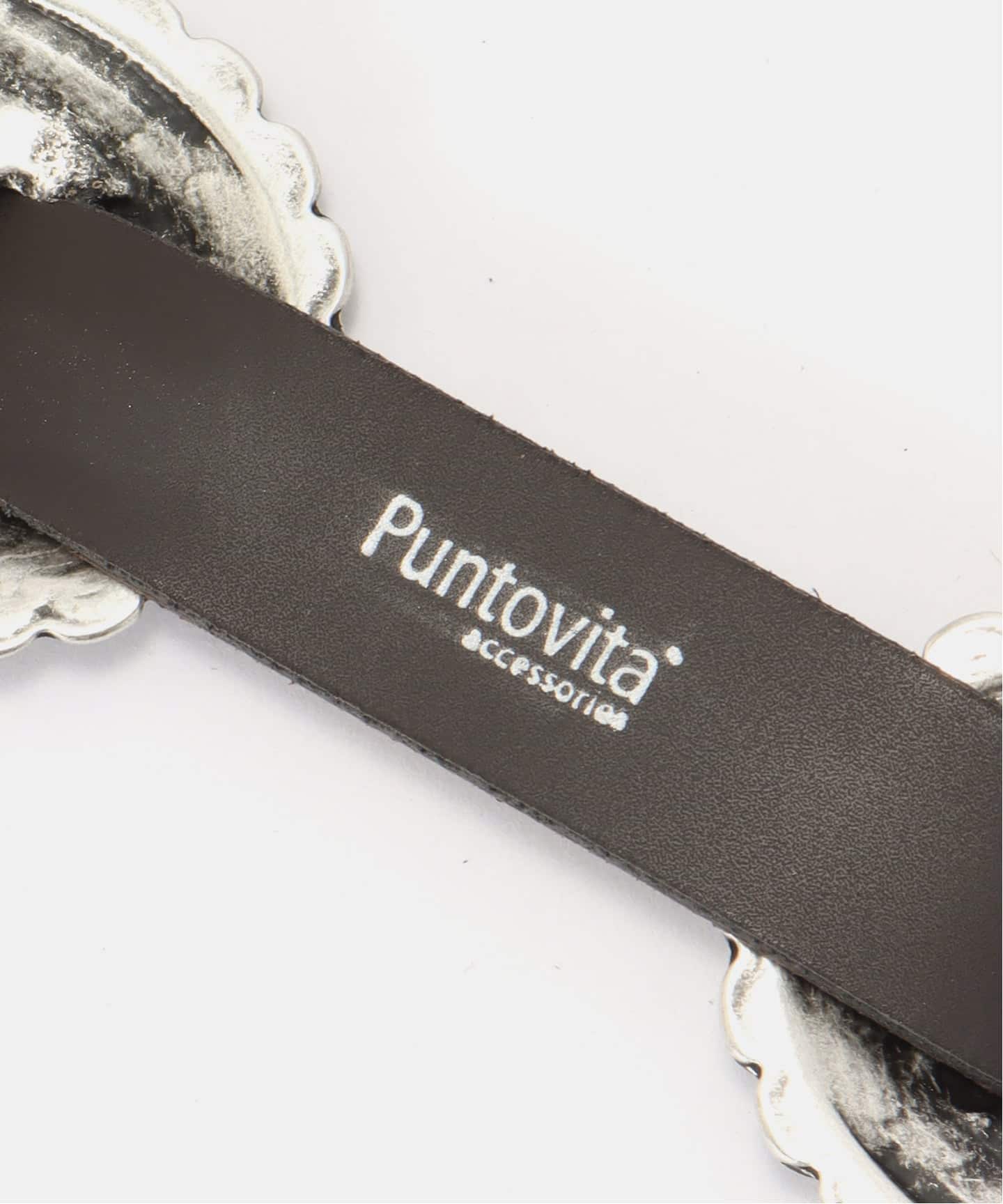 予約》【PUNTOVITA/プントヴィータ】CONCHO BELT BEIGE（ベルト