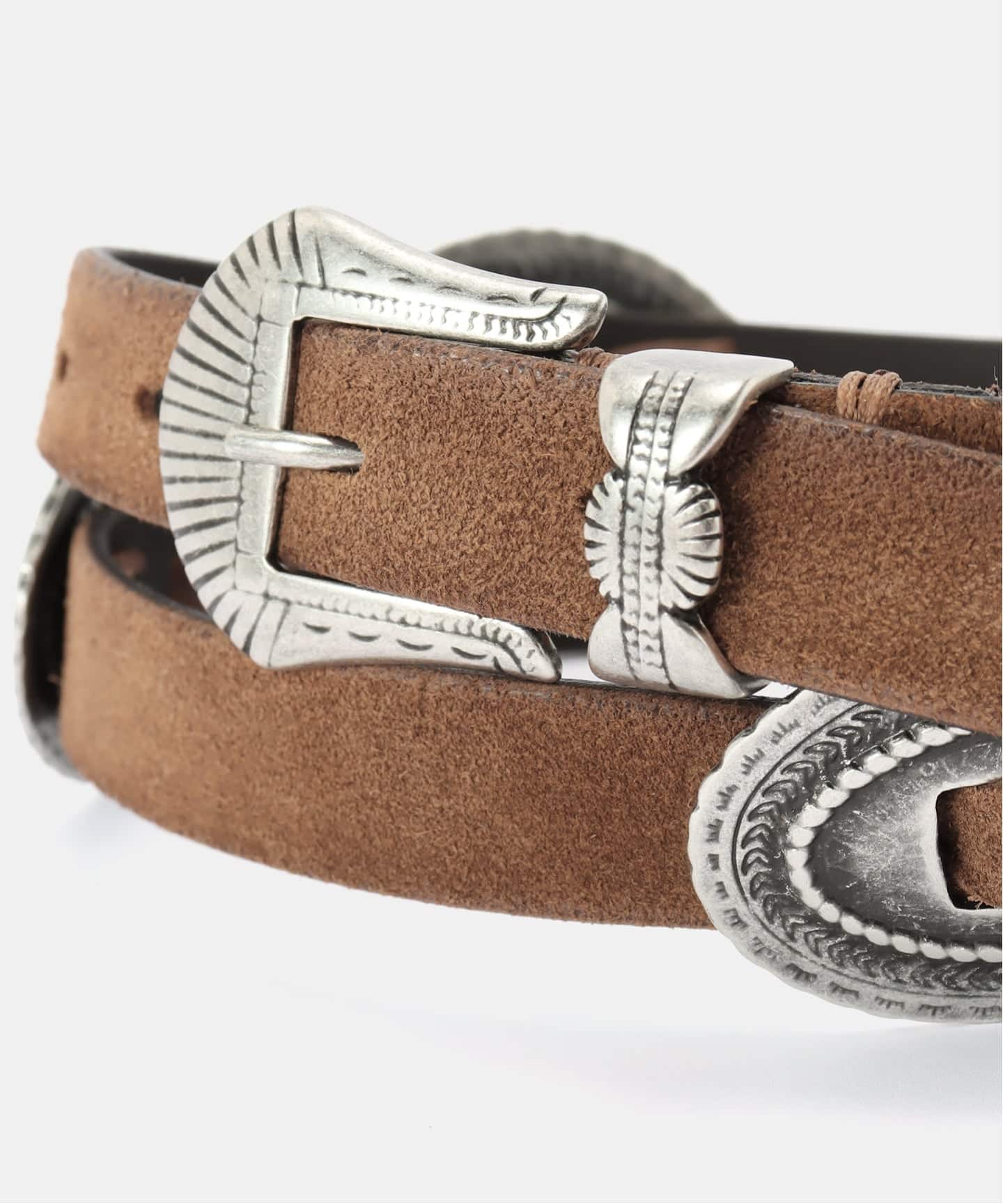MUSE de Deuxieme Classe プントヴィータコンチョベルト PUNTOVITA/プントヴィータ】CONCHO ベルト(SUEDE)（ベルト）｜MUSE de