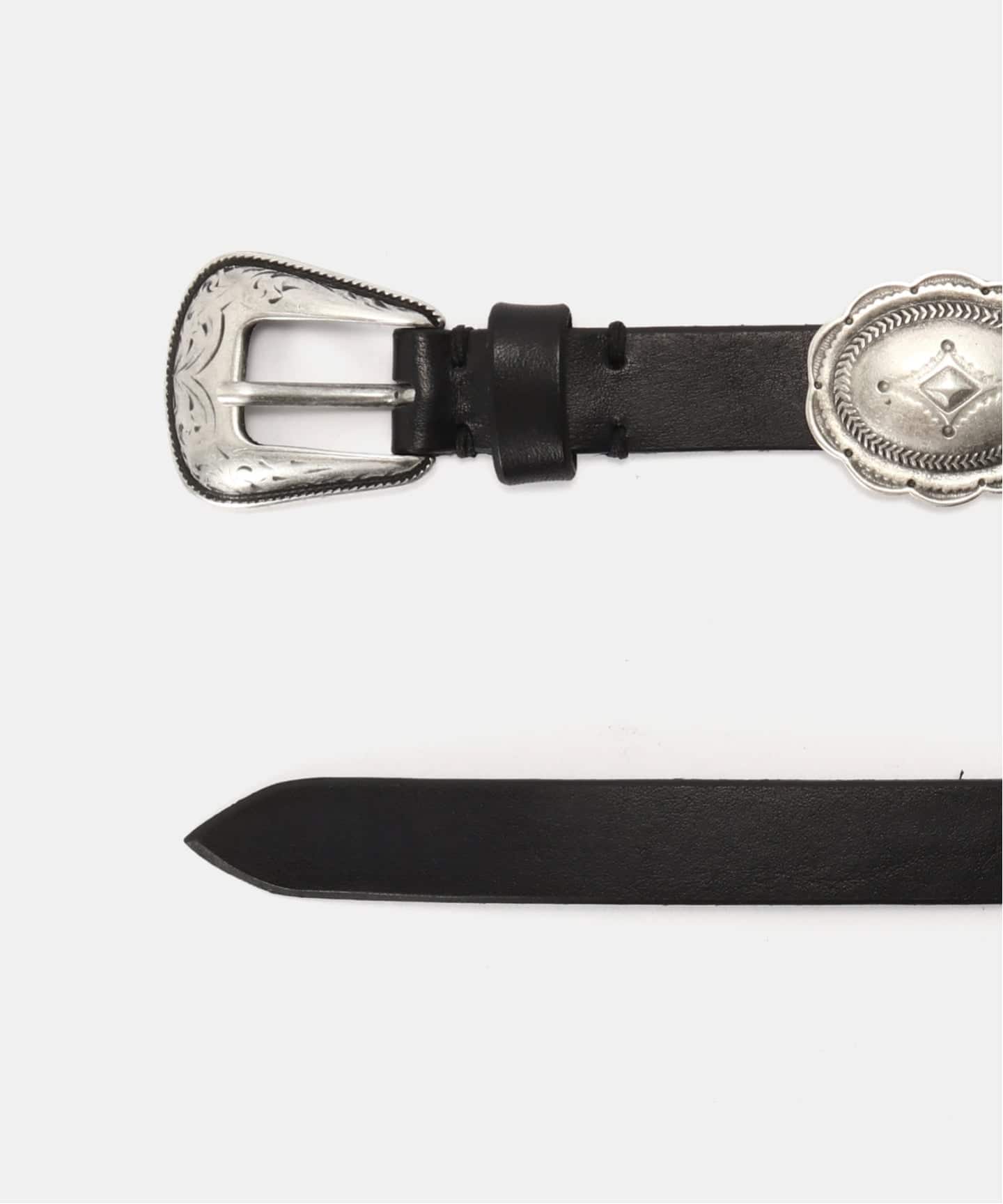 L'Appartement 【プントヴィータ】BLACK CONCHO BELT PUNTOVITA/プントヴィータ】 BLACK CONCHO BELT（ベルト）｜L