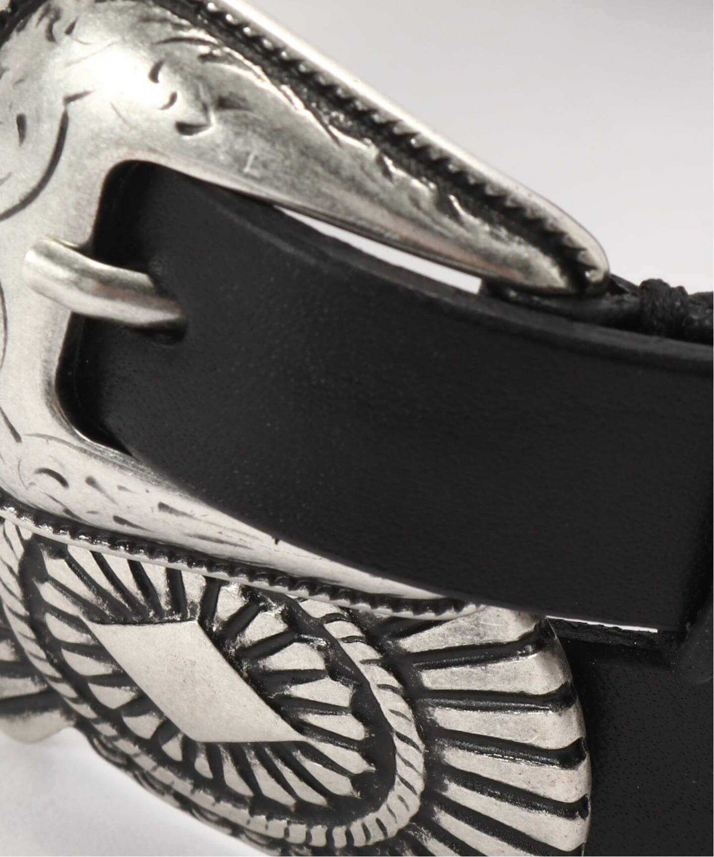 PUNTOVITA/プントヴィータ】 BLACK CONCHO BELT（ベルト）｜L