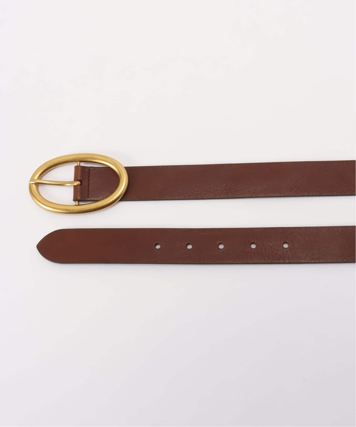 MAISON BOINET/メゾン ボワネ】 CIRCLE BUCKLE BELT（ベルト）｜L