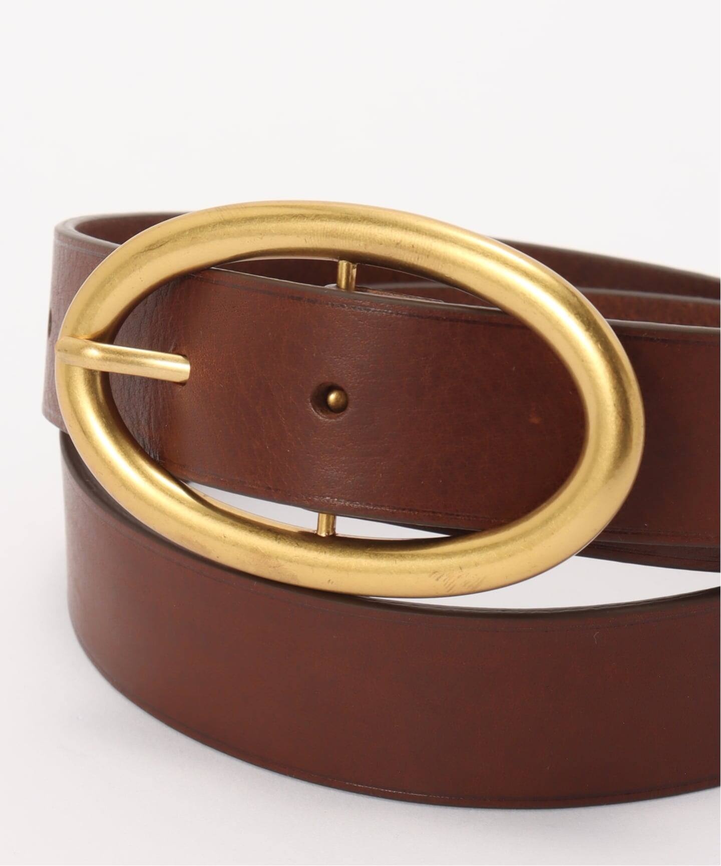 MAISON BOINET/メゾン ボワネ】 CIRCLE BUCKLE BELT（ベルト）｜L