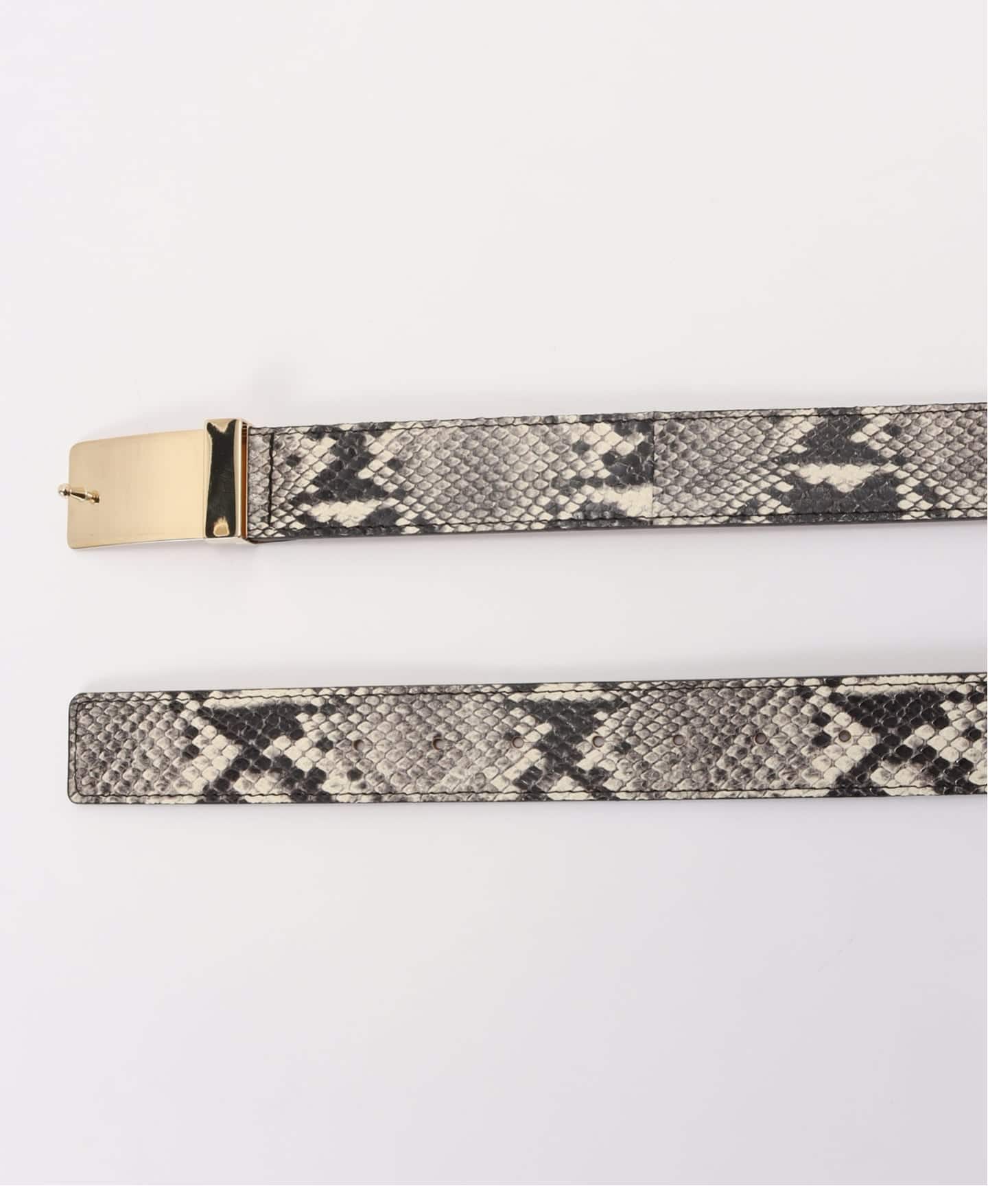 MAISON BOINET/メゾン ボワネ】 PYTHON PRINT BELT（ベルト）｜L